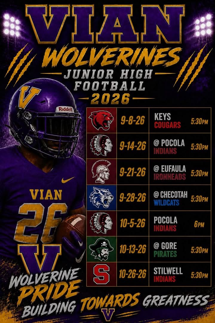 2026 JH Football Schedule