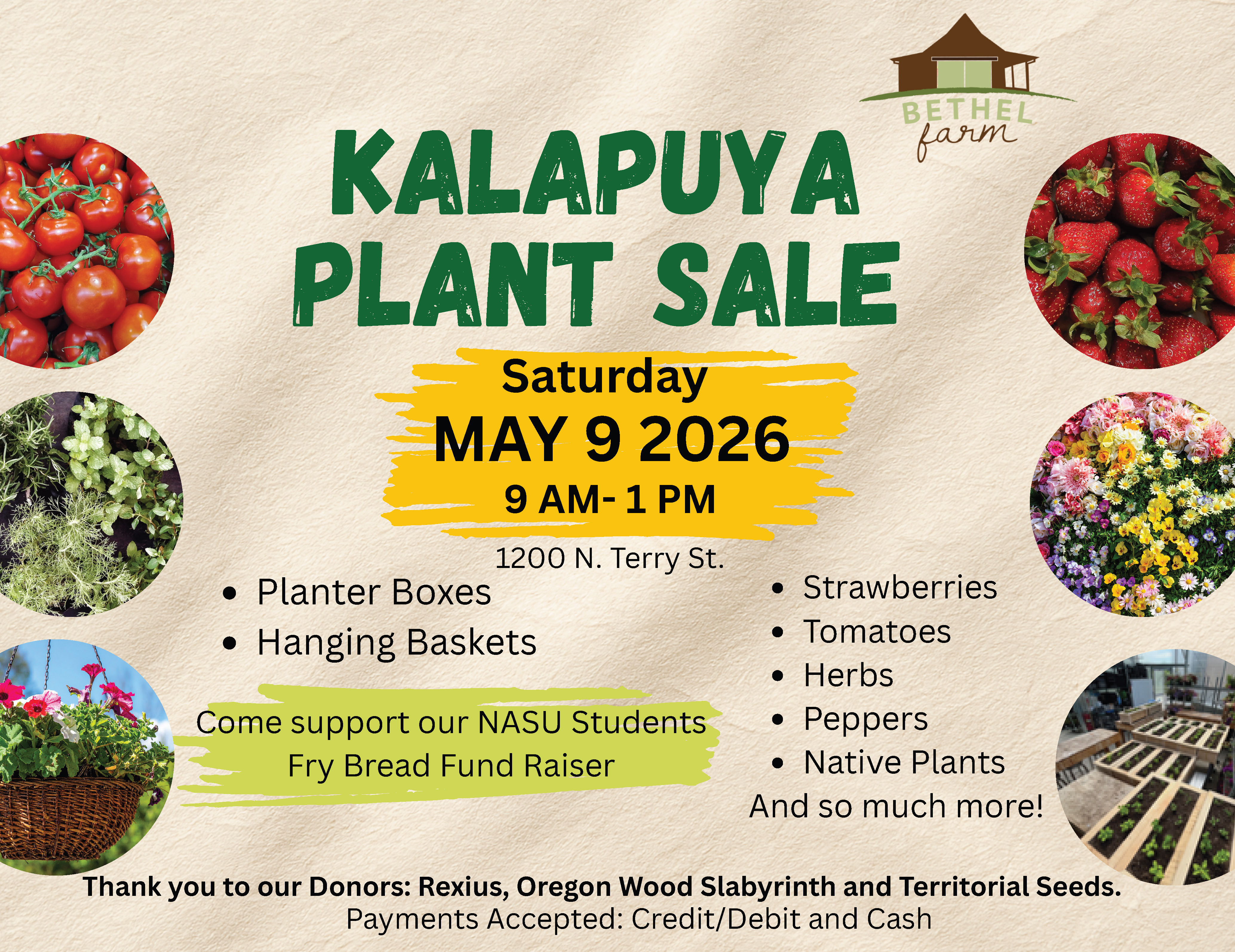 Kalapuya Plant Sale - Saturday, May 9th