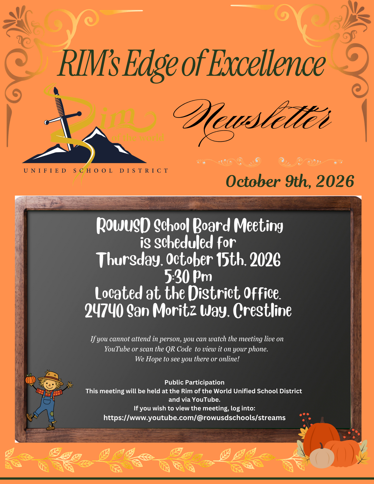 October 9th, 2026: RIM's Edge of Excellence Newsletter Edition
