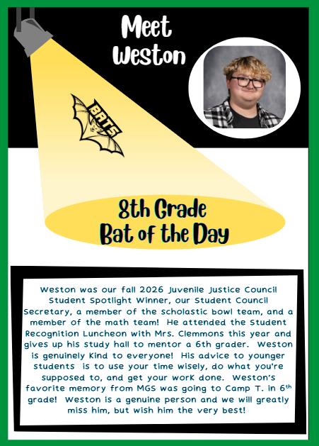 8th Grade Bat of the Day