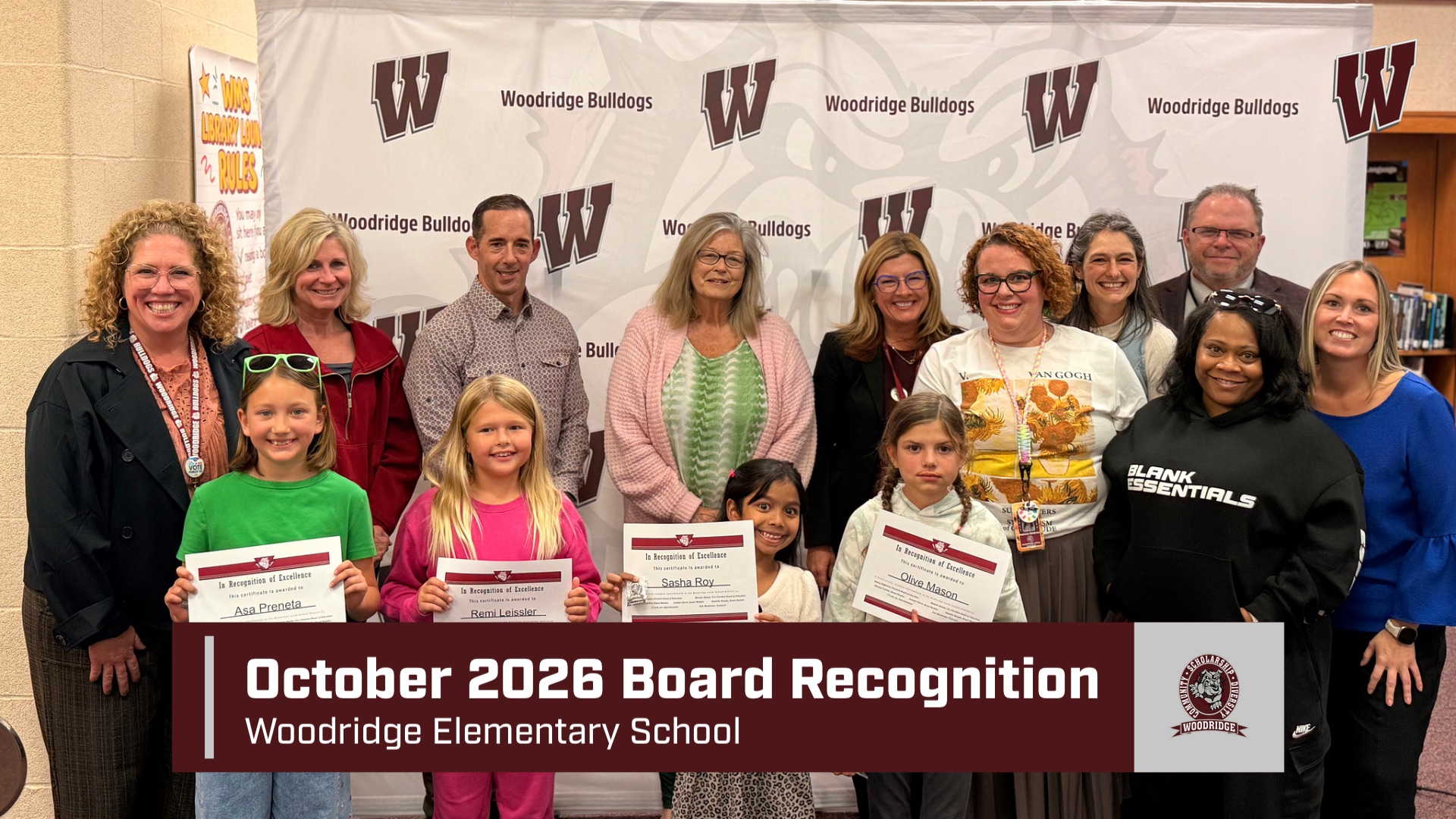Board of Education Recap: Celebrating Students and the Woodridge Way