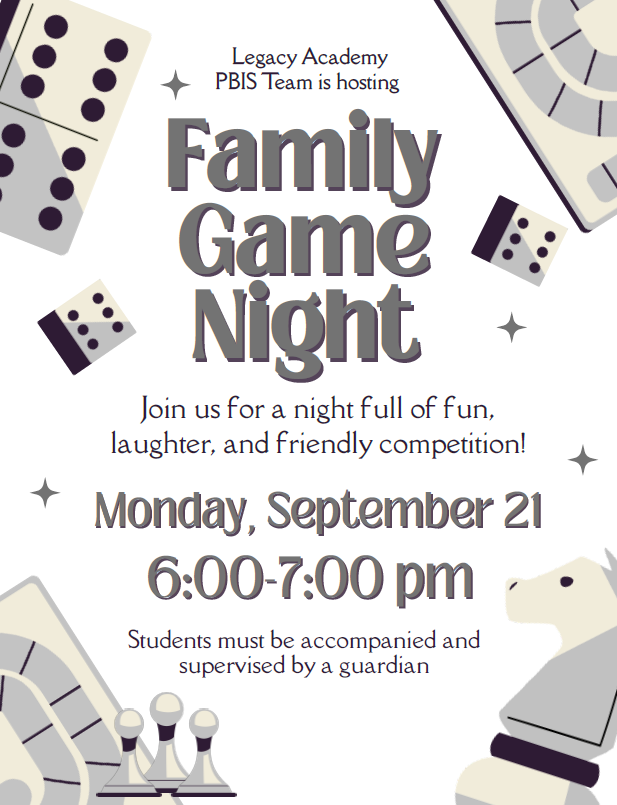 Family Game Night - September 21st
