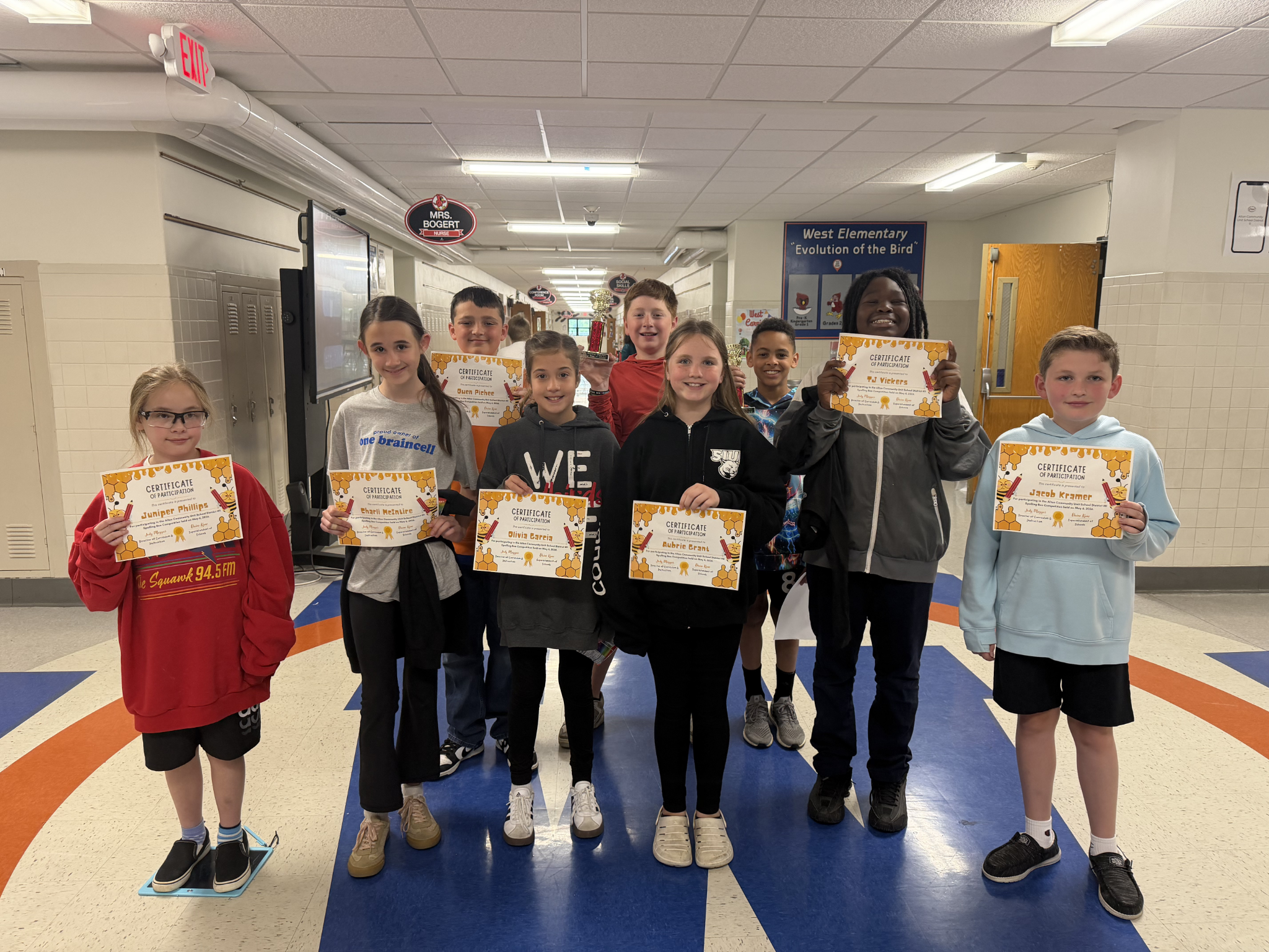 Congratulations to Our West Elementary Spelling Bee Contestants