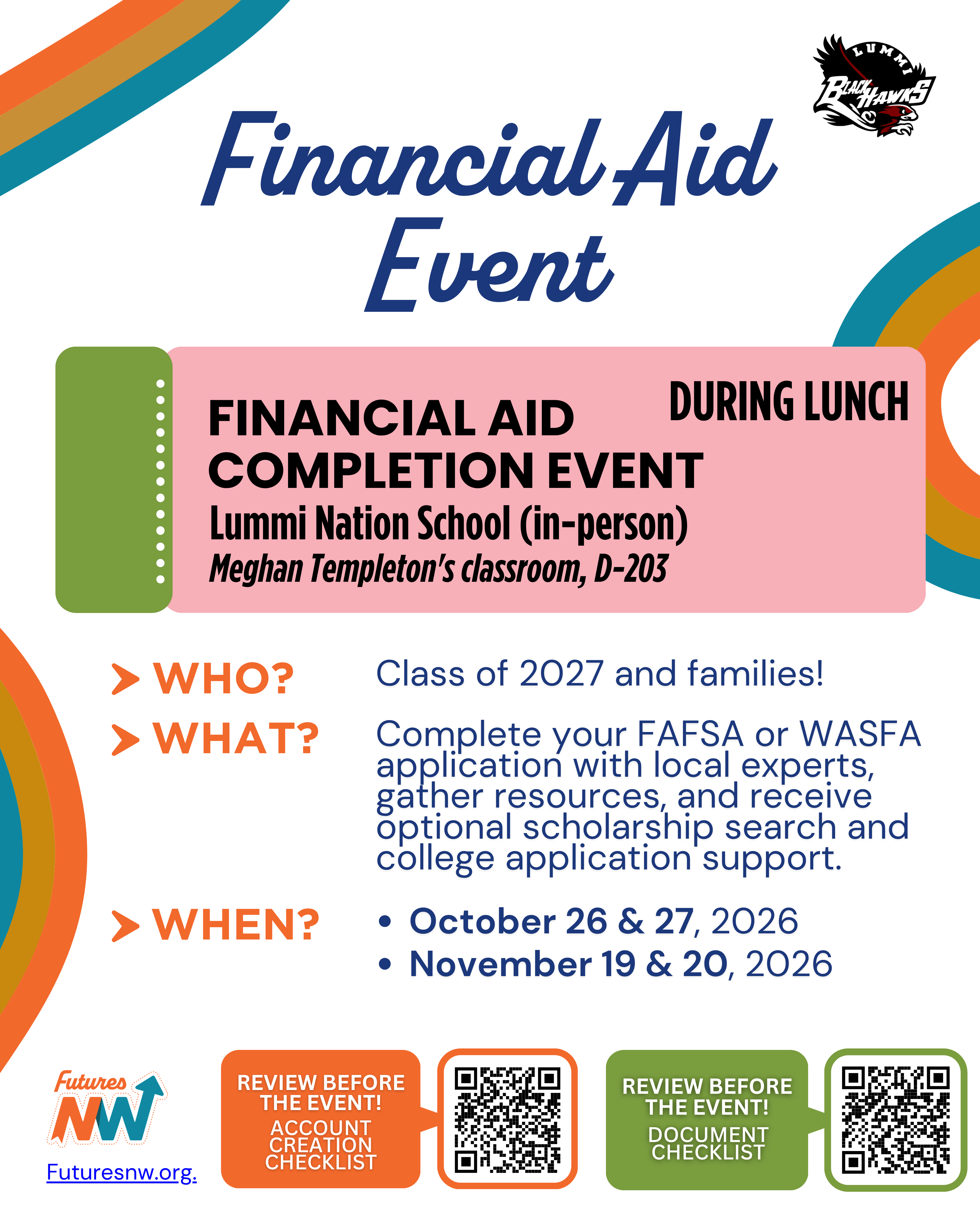 Class of 2027: Financial Aid Help on October 26 & 27