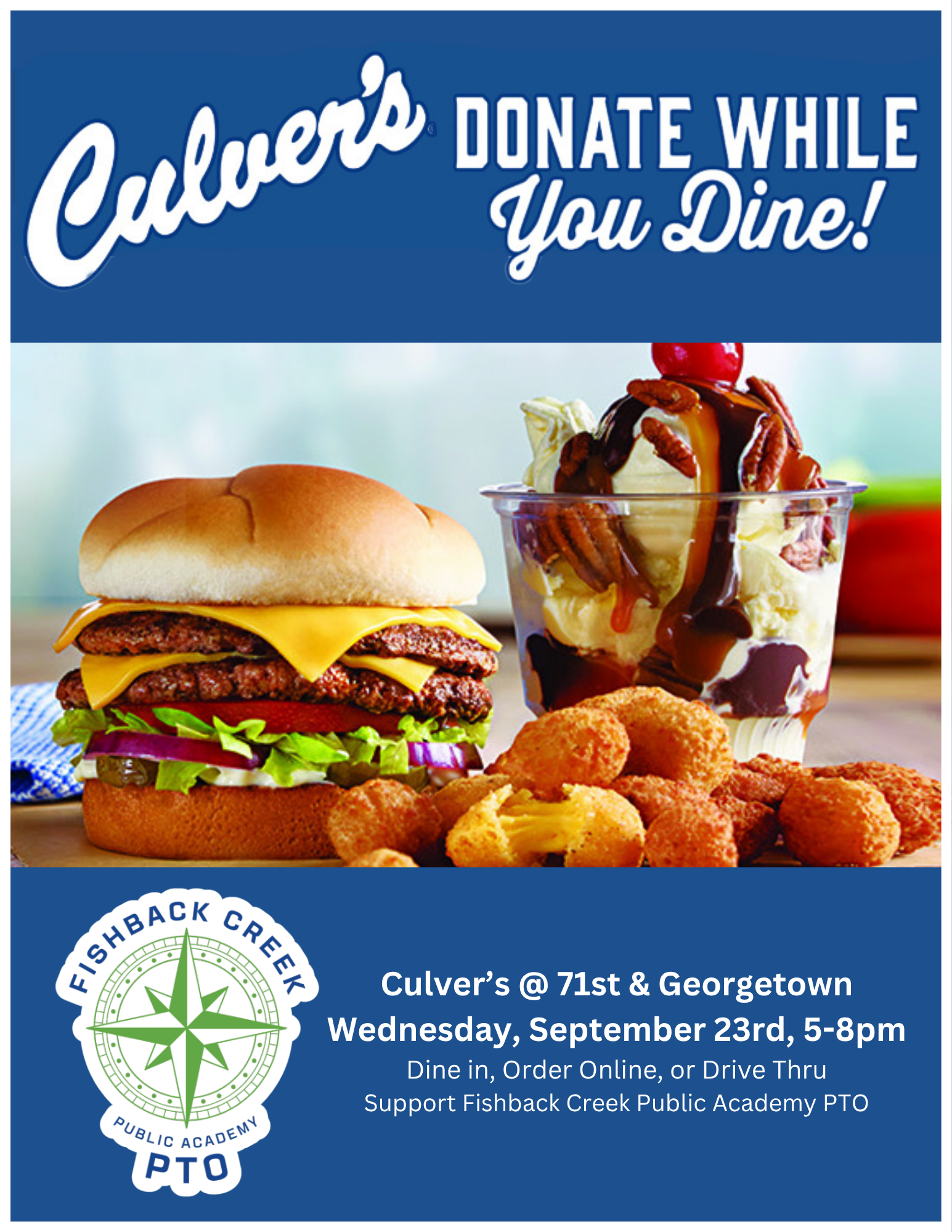 🍔Culver's Dine to Donate