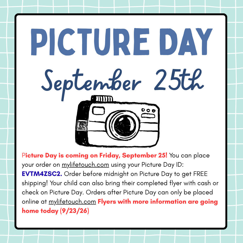 Picture Day Friday, September 25th