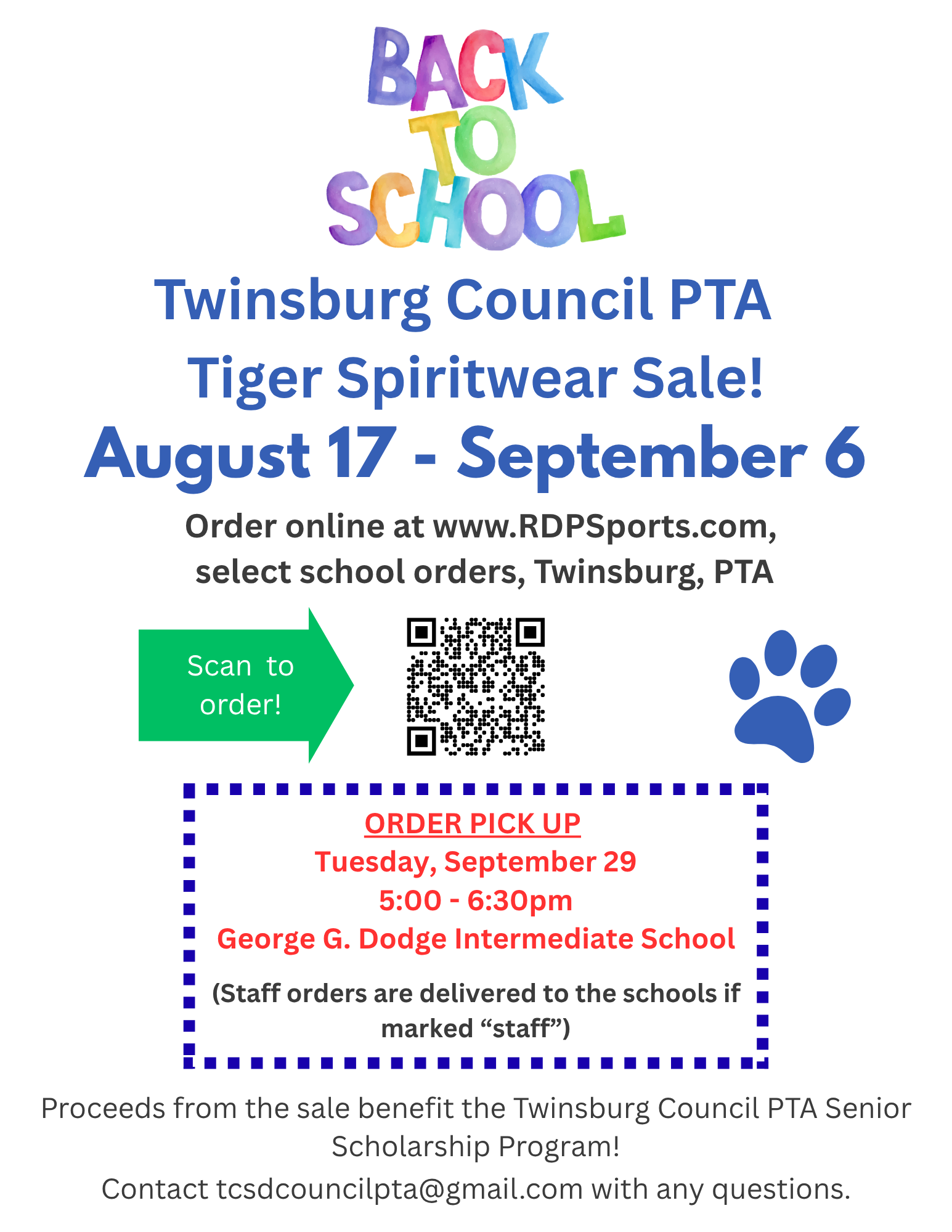 Order your Spirit Wear and Support our PTA!