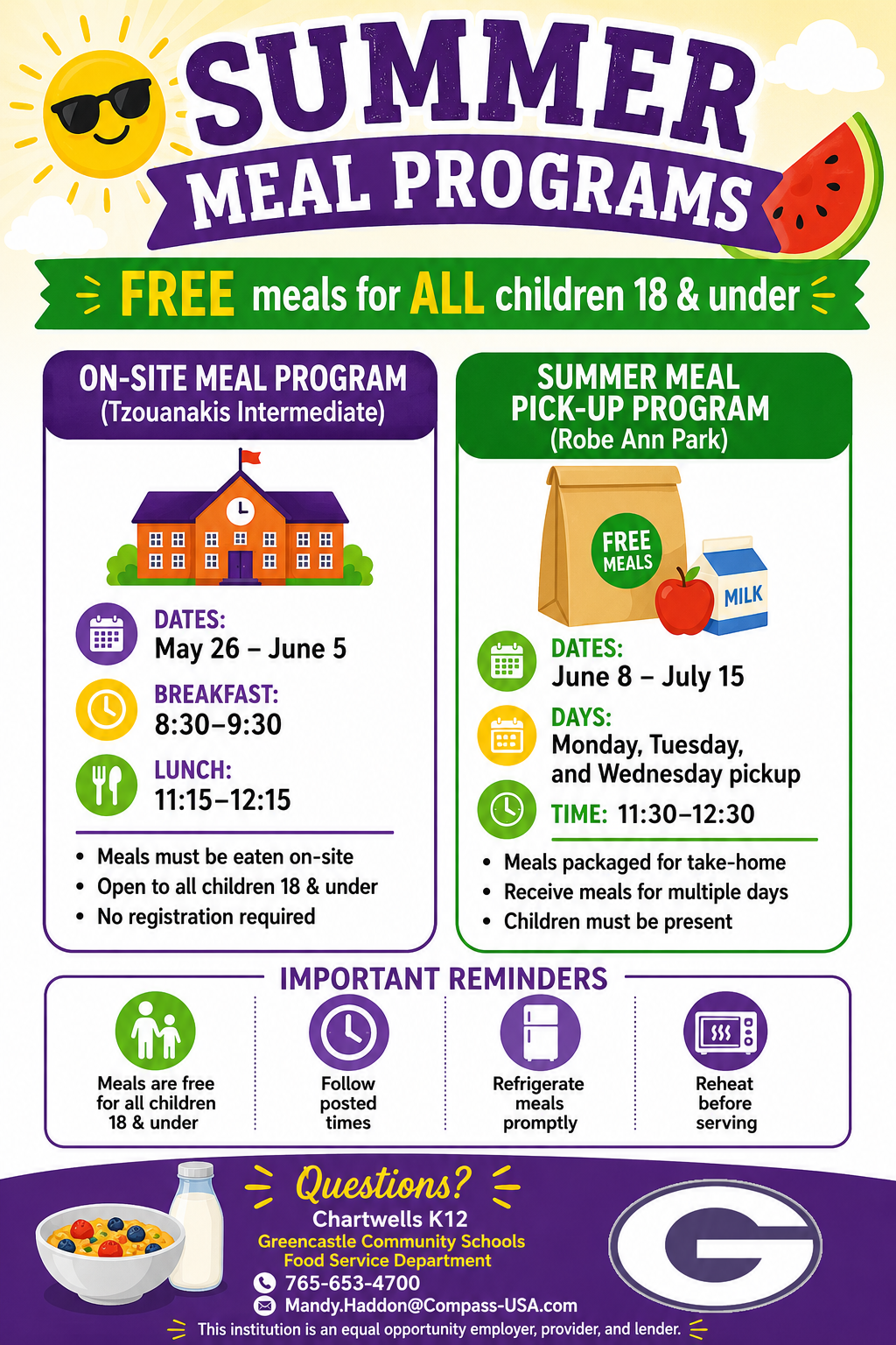 Summer Feeding Program Information
