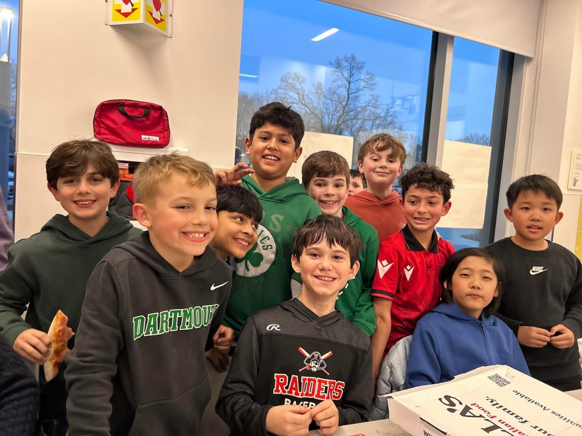 Students smile at Bingo Night.