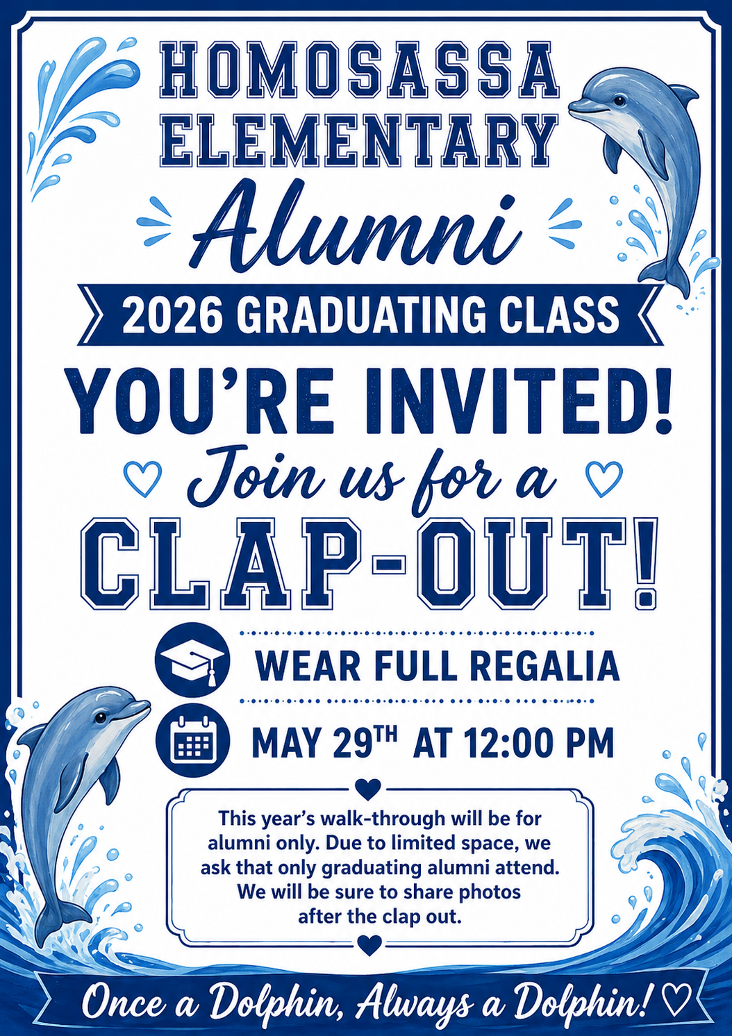 Homosassa Elementary Alumni Class of 2026 Clap-Out