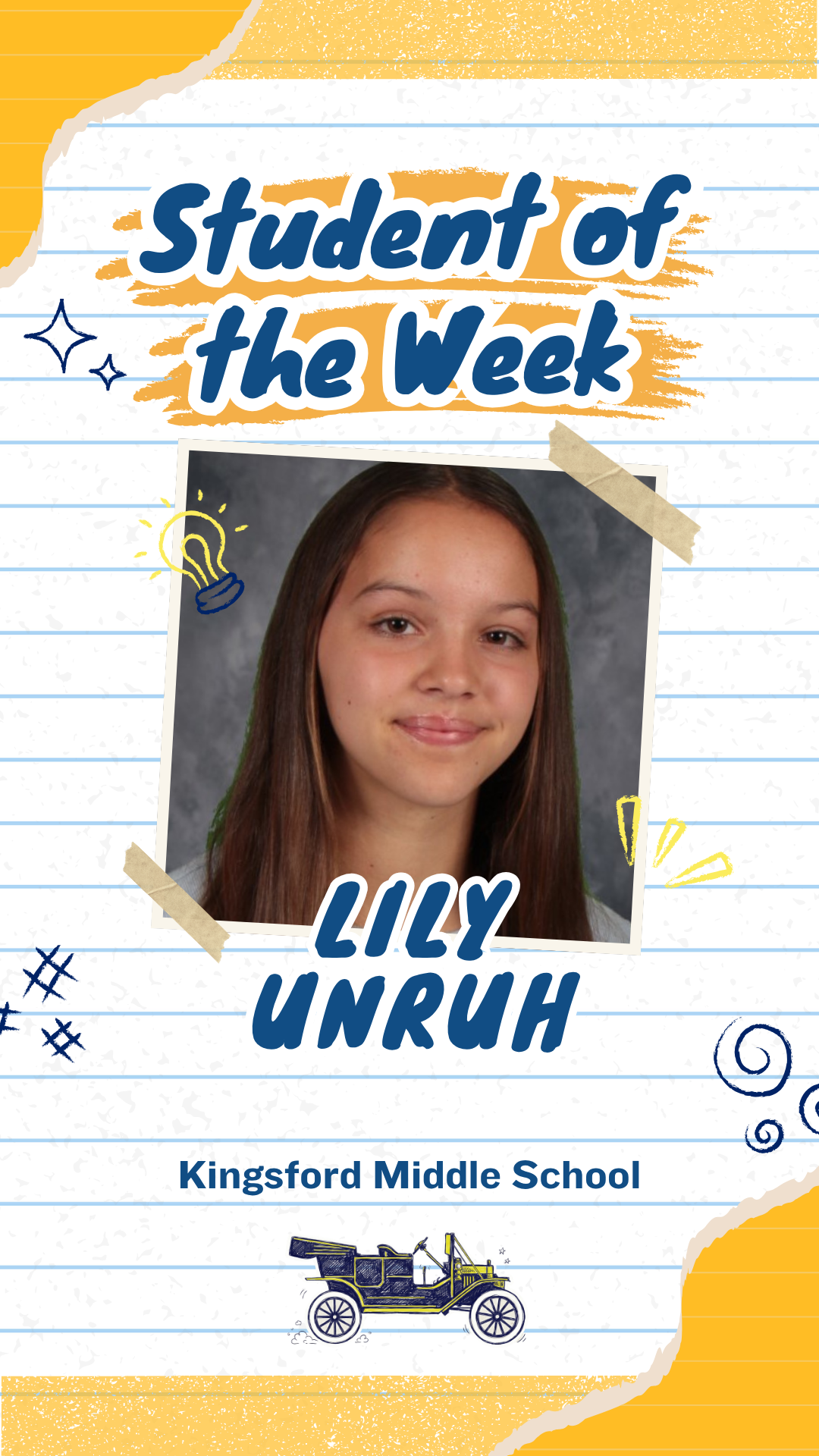 KMS Student of the Week, October 19, 2026