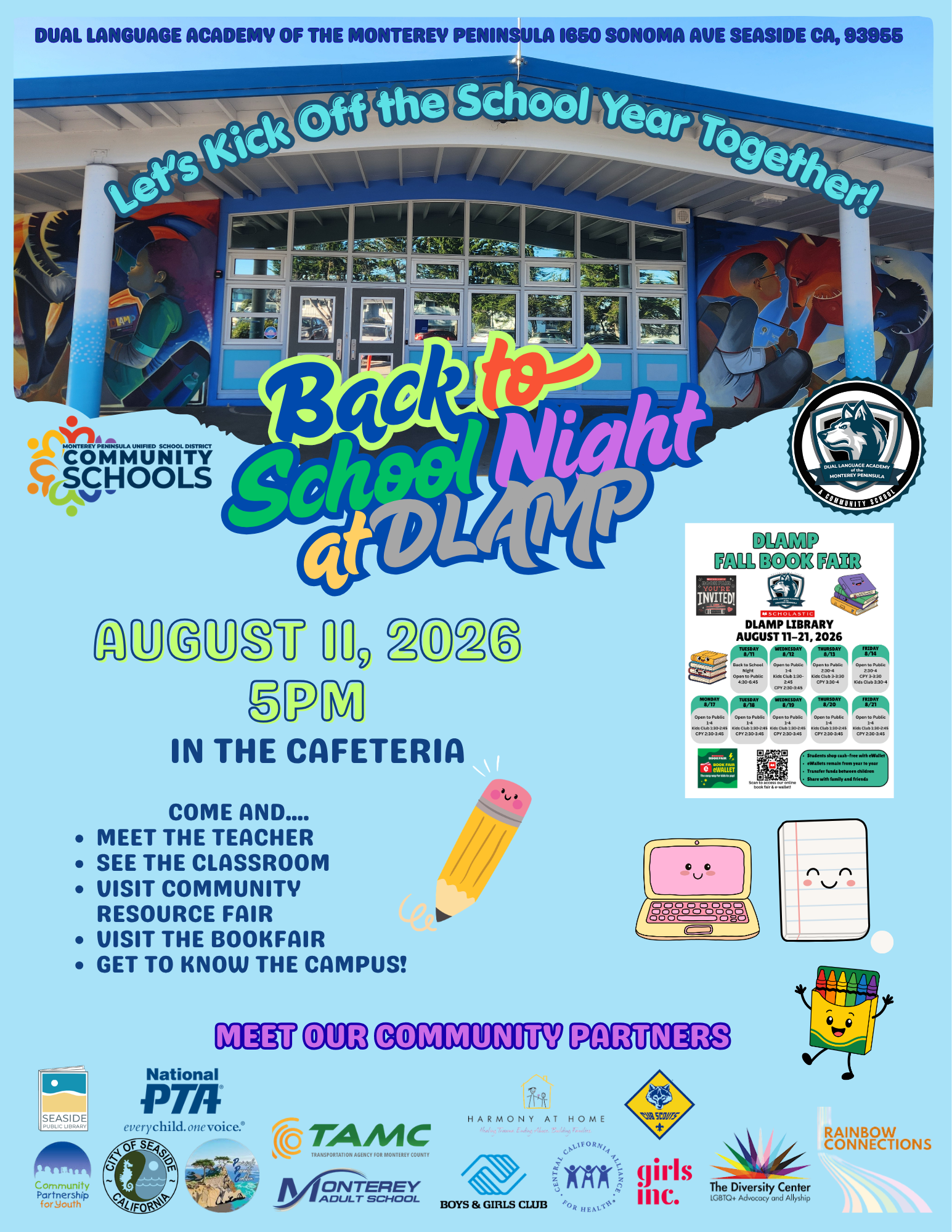 Back To School Night- Let's Kick off the School Year Together!
