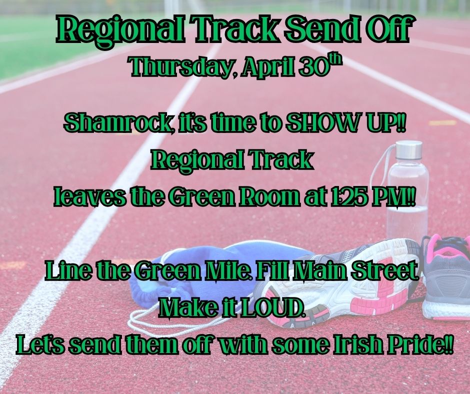 Regional Track Send Off