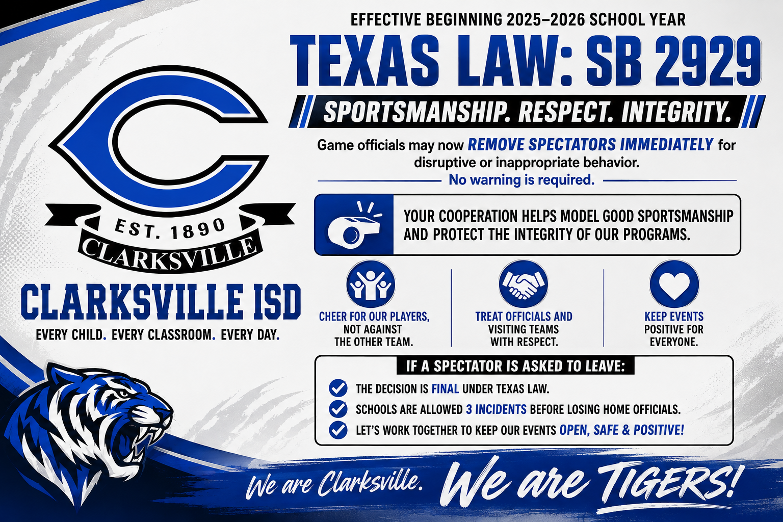 CISD Spectator Expectations
