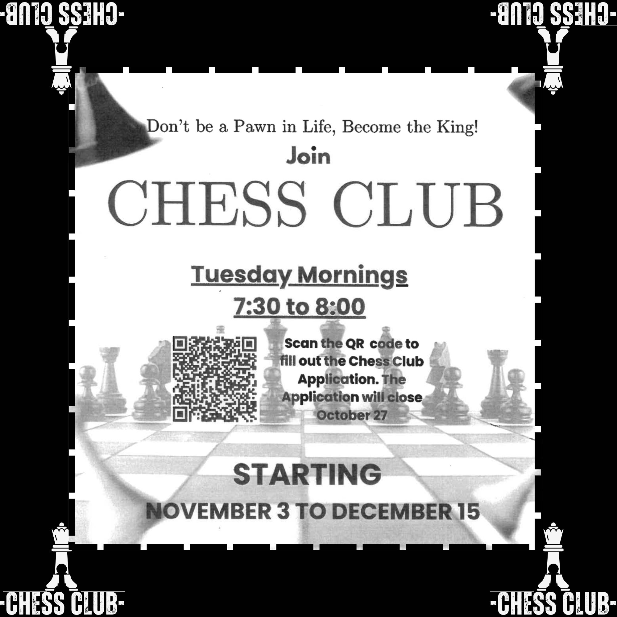 Chess Club Invitation