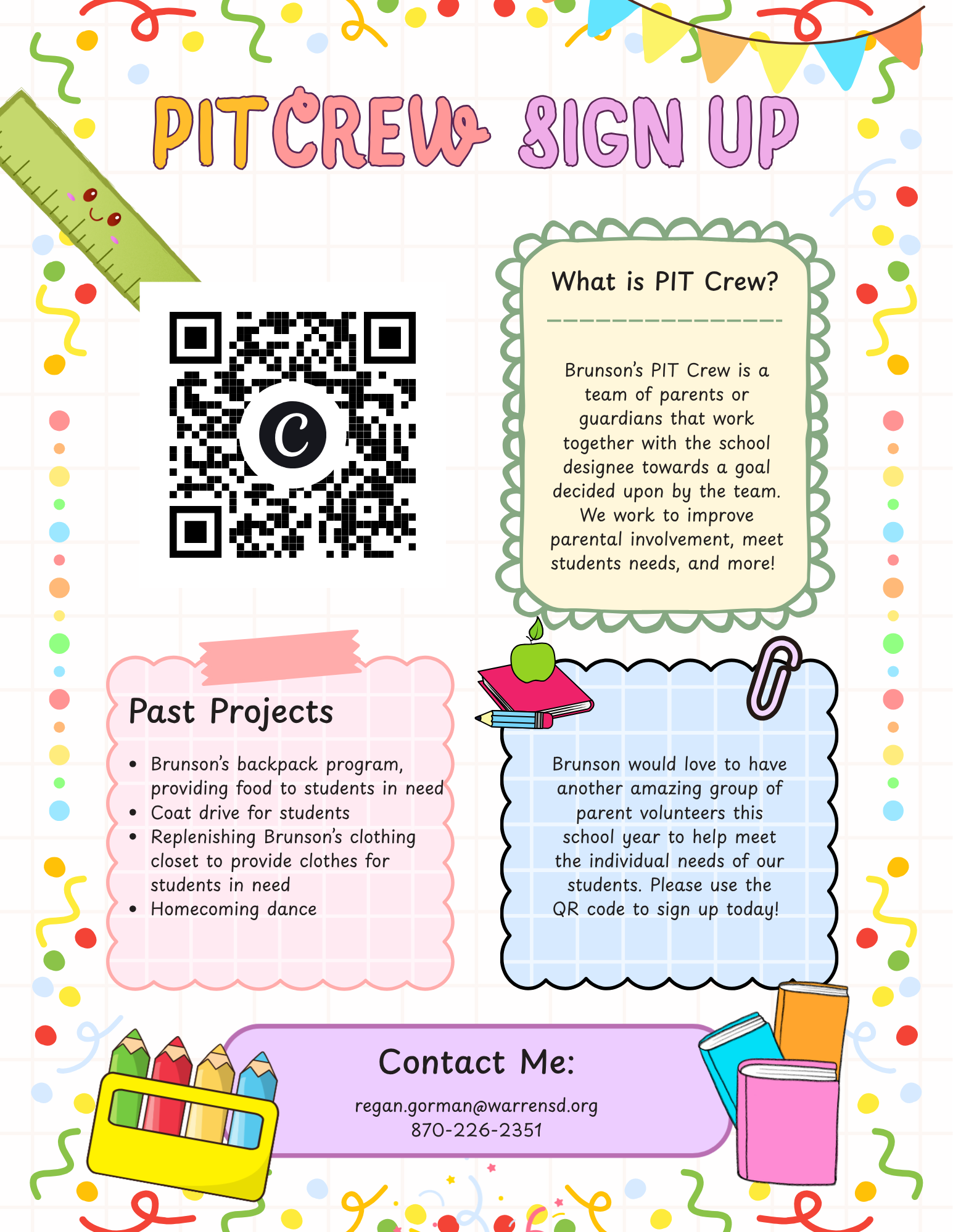 Brunson - P.I.T. Crew Sign-Up