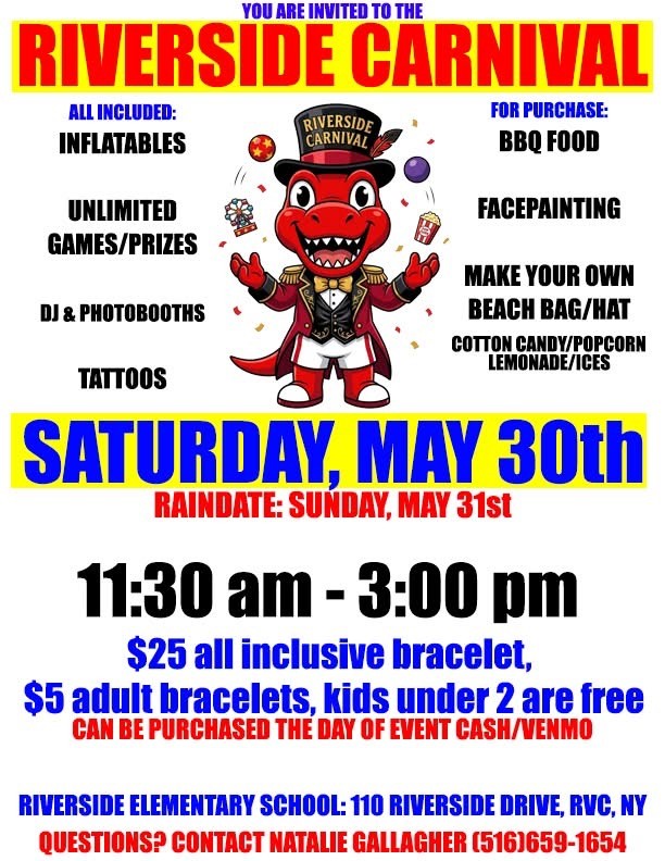 Riverside Carnival: May 30, 2026