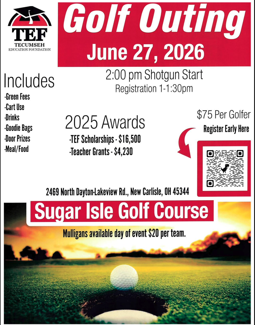 ⛳ Tecumseh Education Foundation (TEF) Eighth Annual Golf Outing ⛳