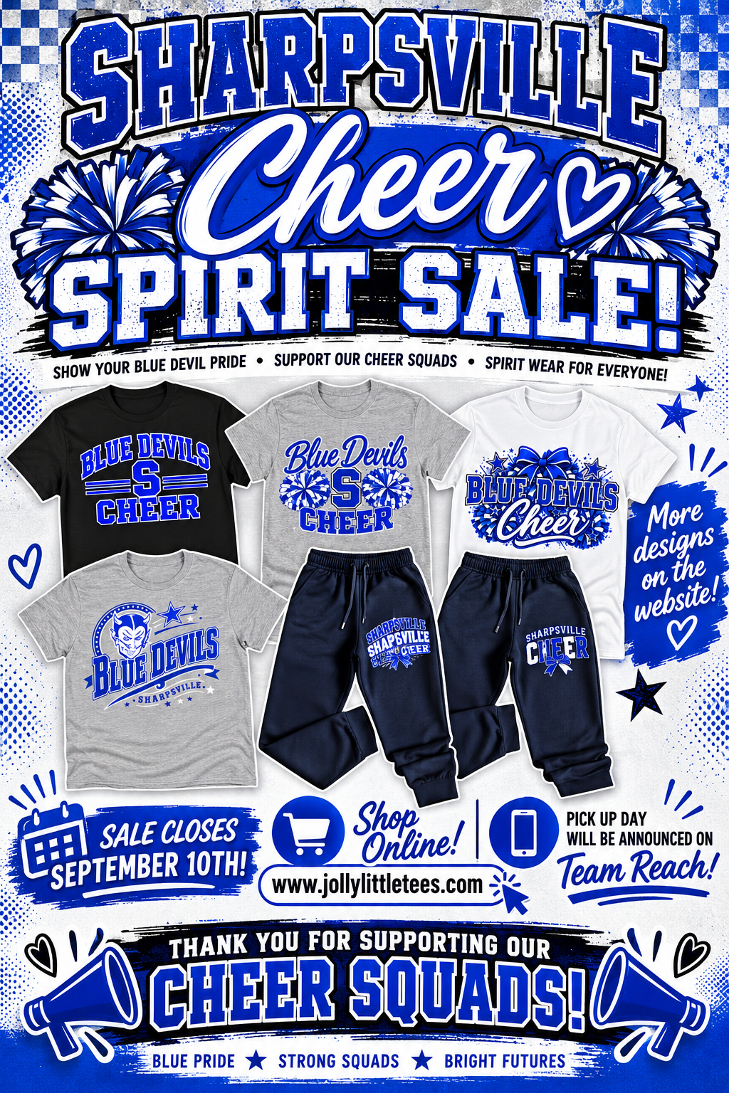 Reminder - Cheer Spirit Sale Ends Tomorrow!