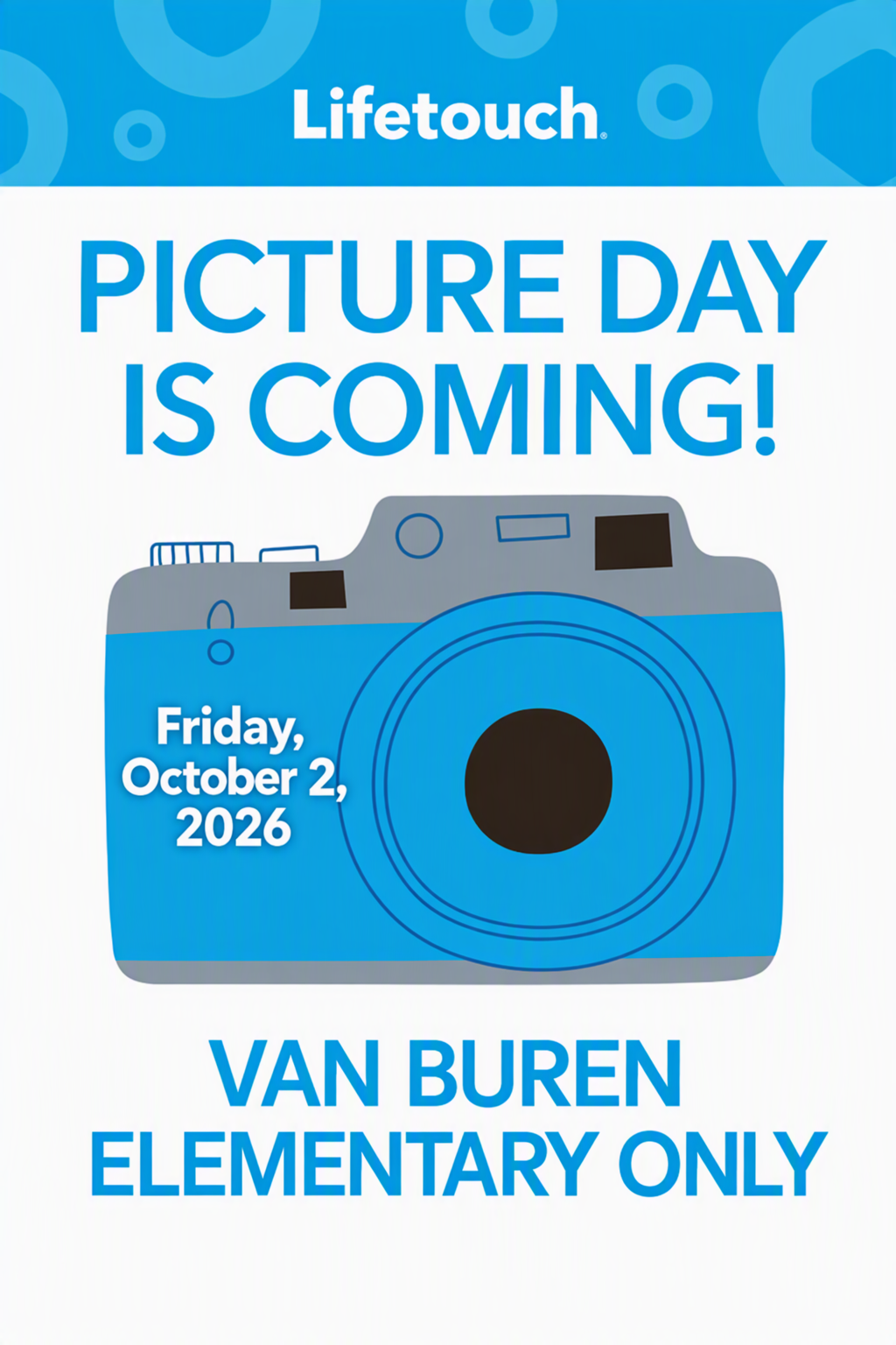 Picture Day October 2, 2026