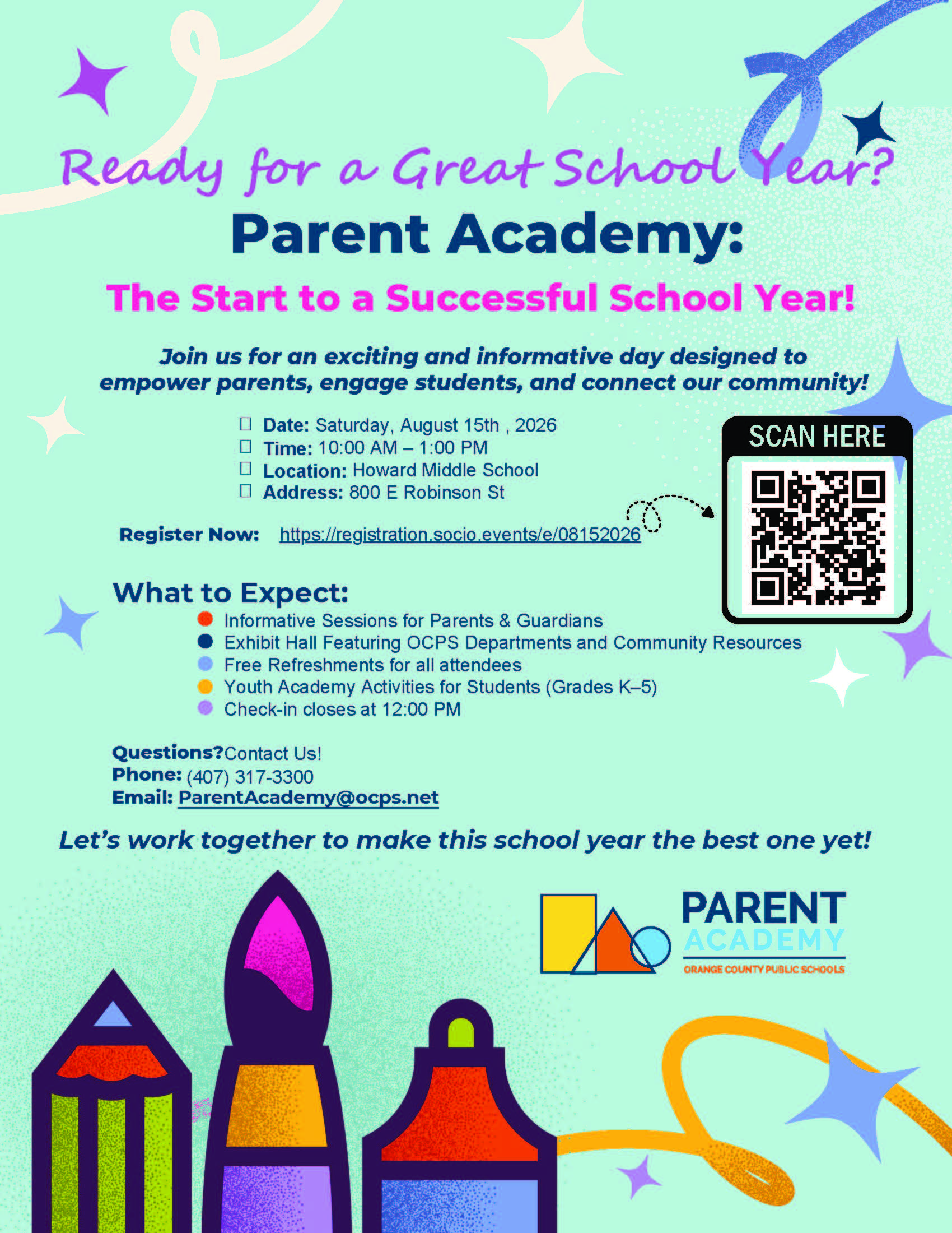 🎒 Ready for a Great School Year? Join Rolling Hills Elementary at the August 15 Parent Academy! 🎒