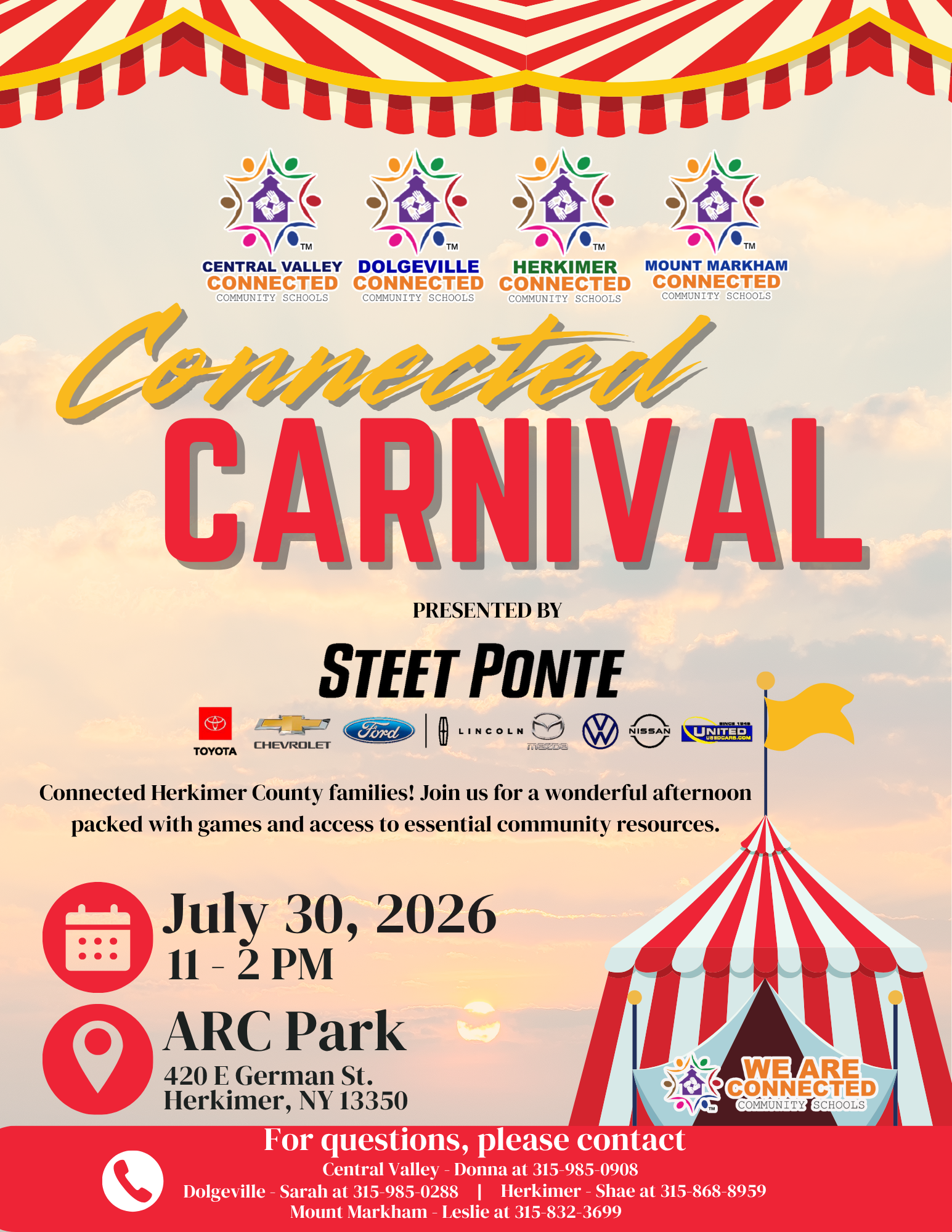Upcoming event sponsored by our Connected Community School Partners