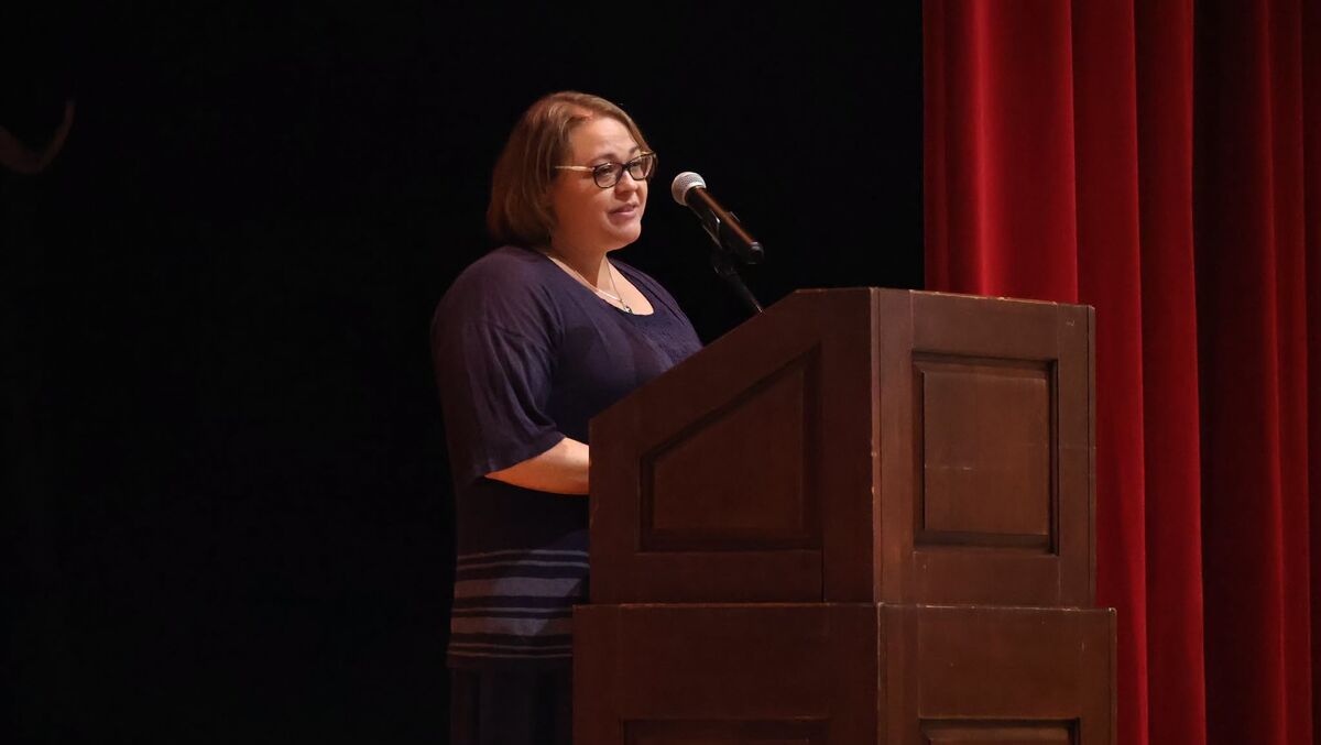 Jessica Harney at the Podium