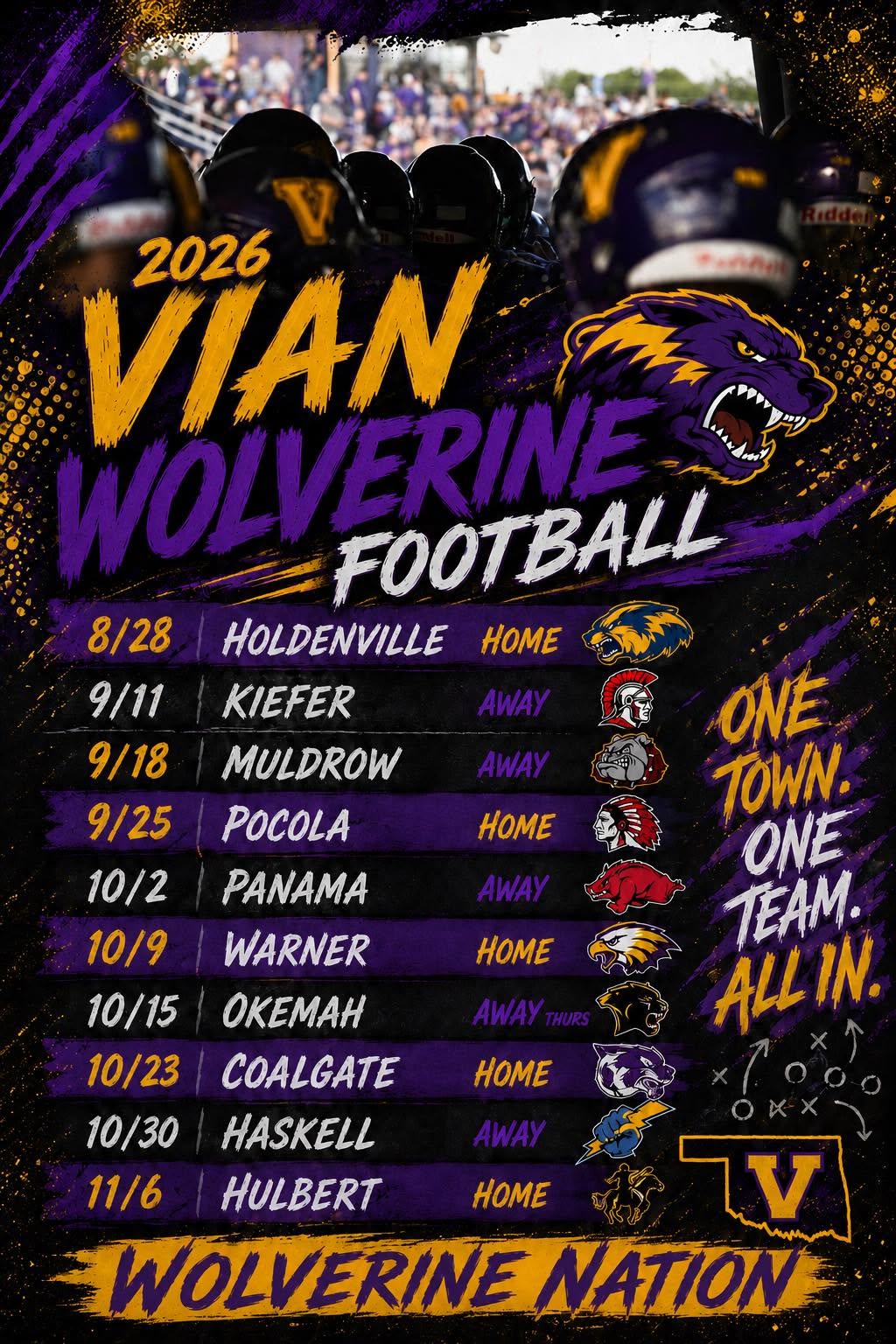 2026 VHS Football Schedule