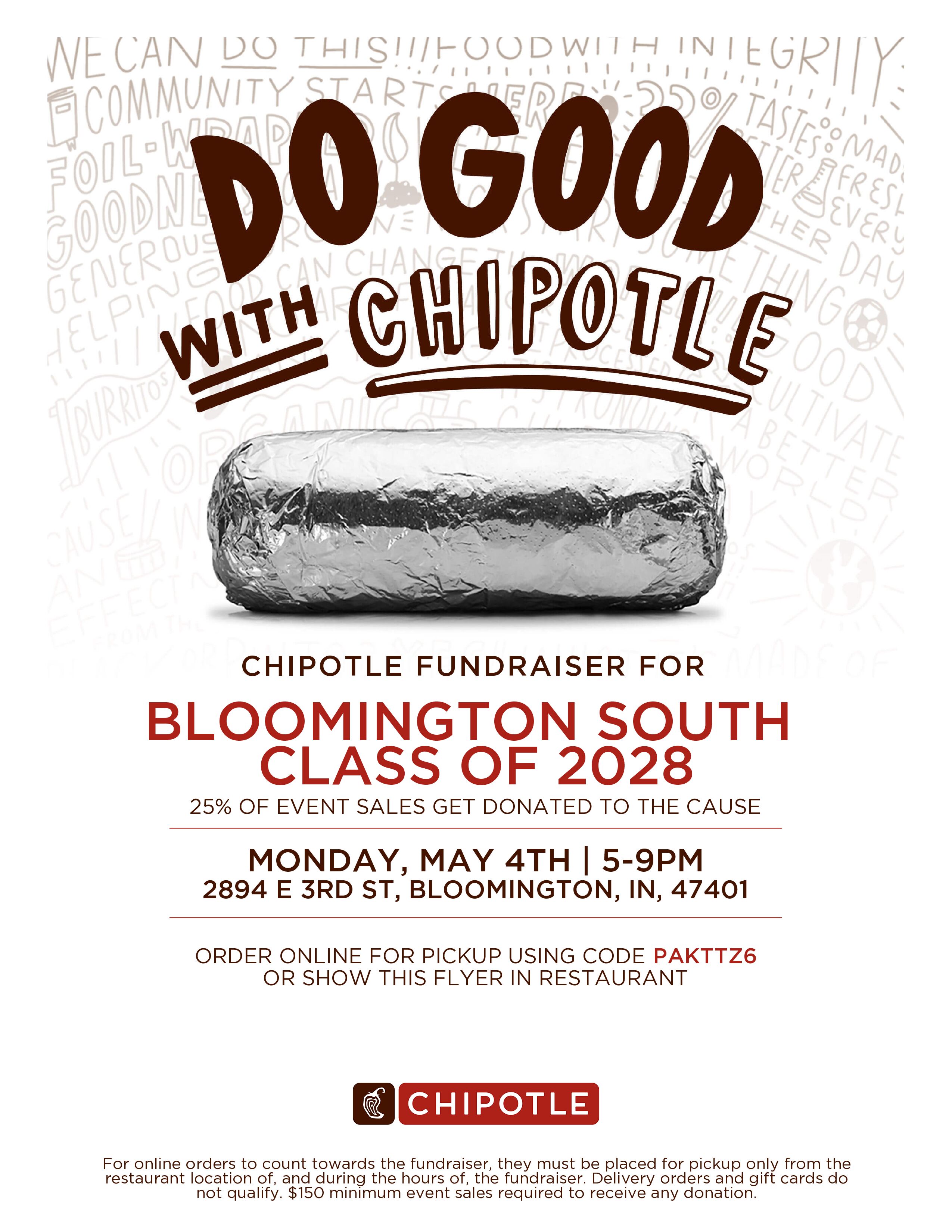 Chipotle Dine and Donate