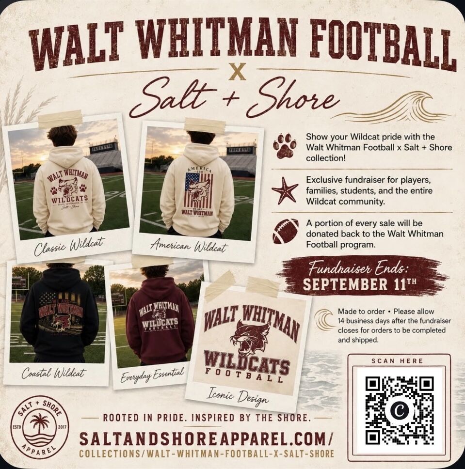Walt Whitman Football Team Store in Collaboration with Salt + Shore