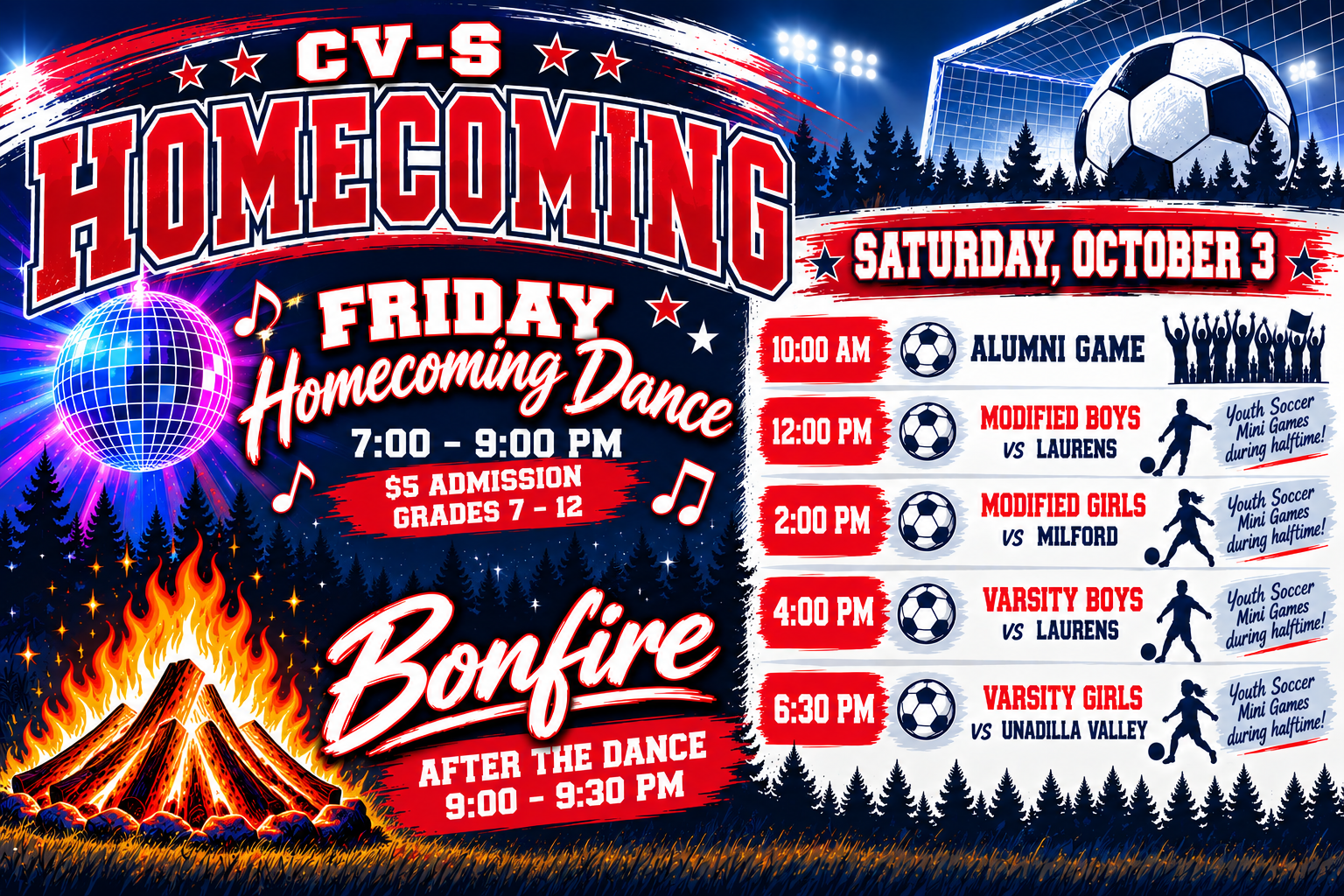 Homecoming Schedule Updated