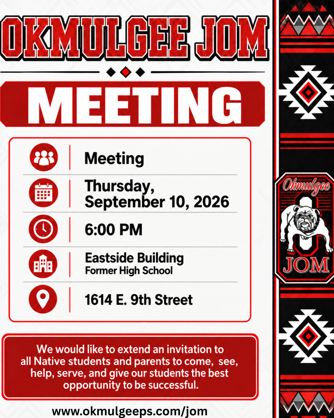 JOM Meeting Notice -  September 10, 2026