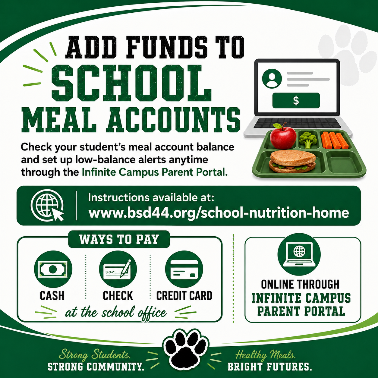 Add Funds To School Meal Accounts