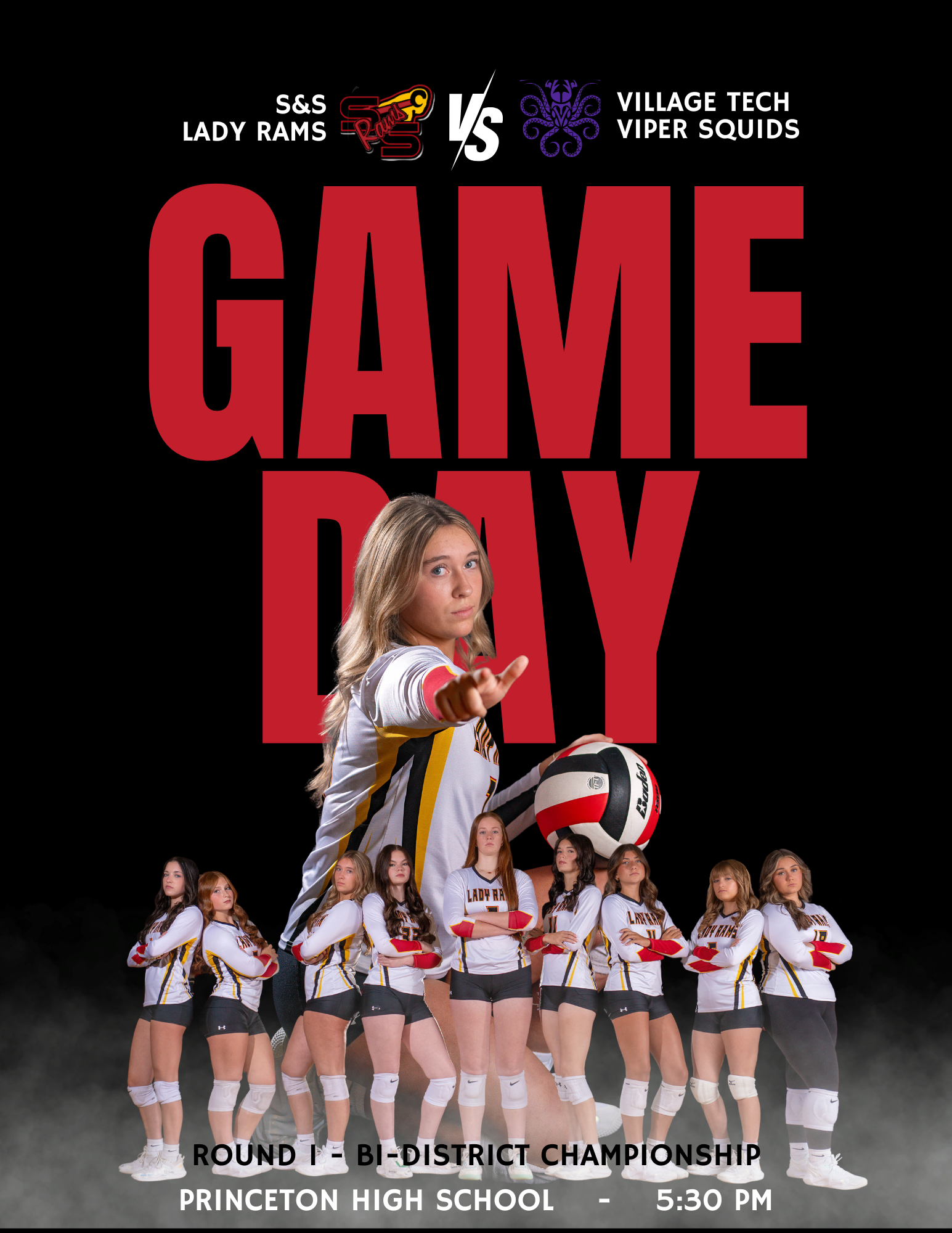 It's Game Day! Volleyball Bi-District is today!