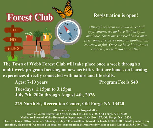 Community News - Forest Club - Registration is open!