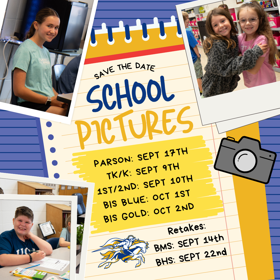 School Picture Dates!