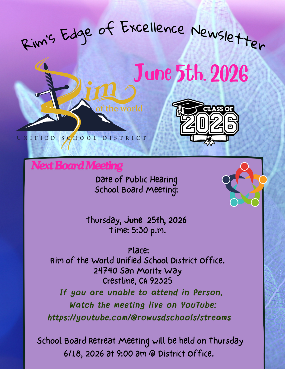 Rim's Edge of Excellence Newsletter: June 5th, 2026