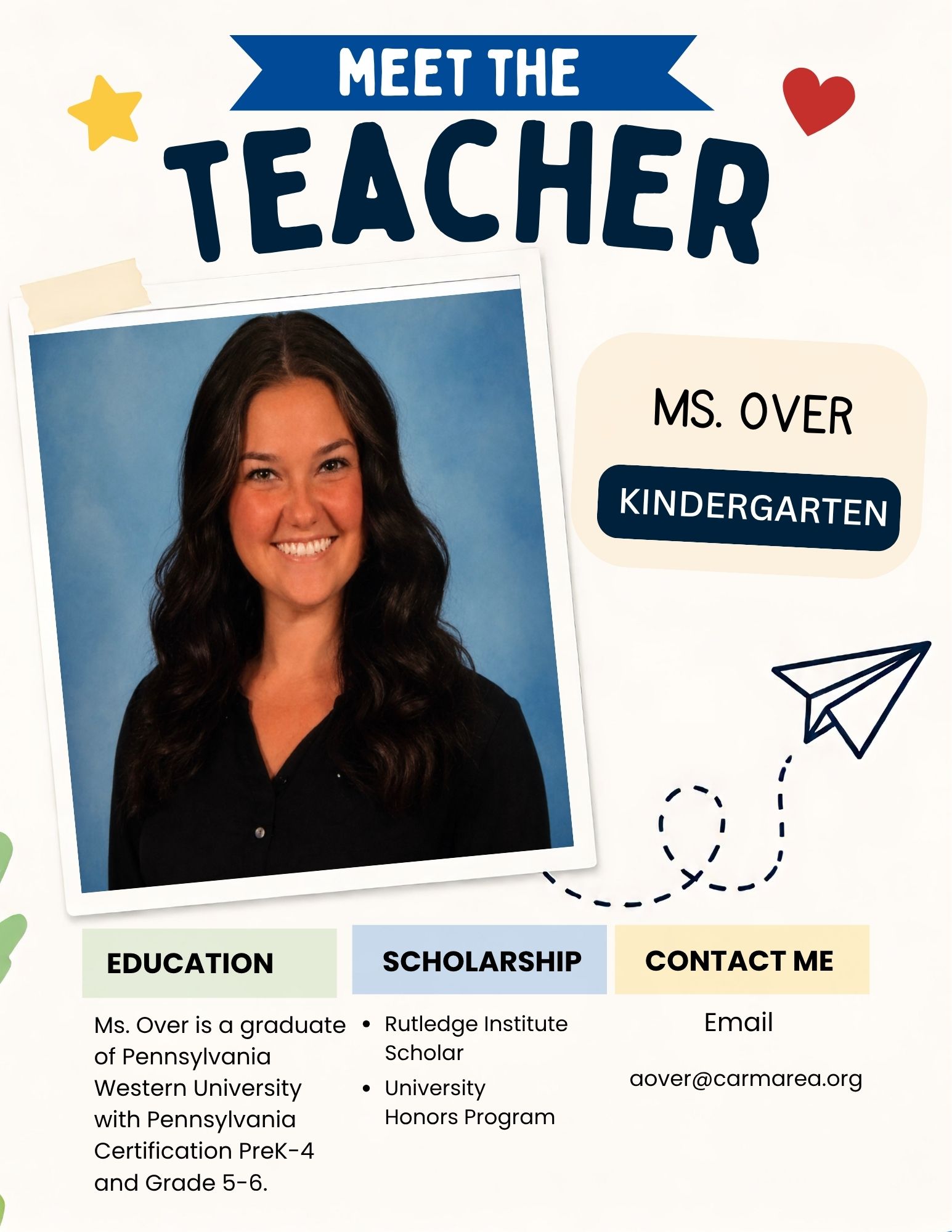 Welcome Ms. Ashley Over