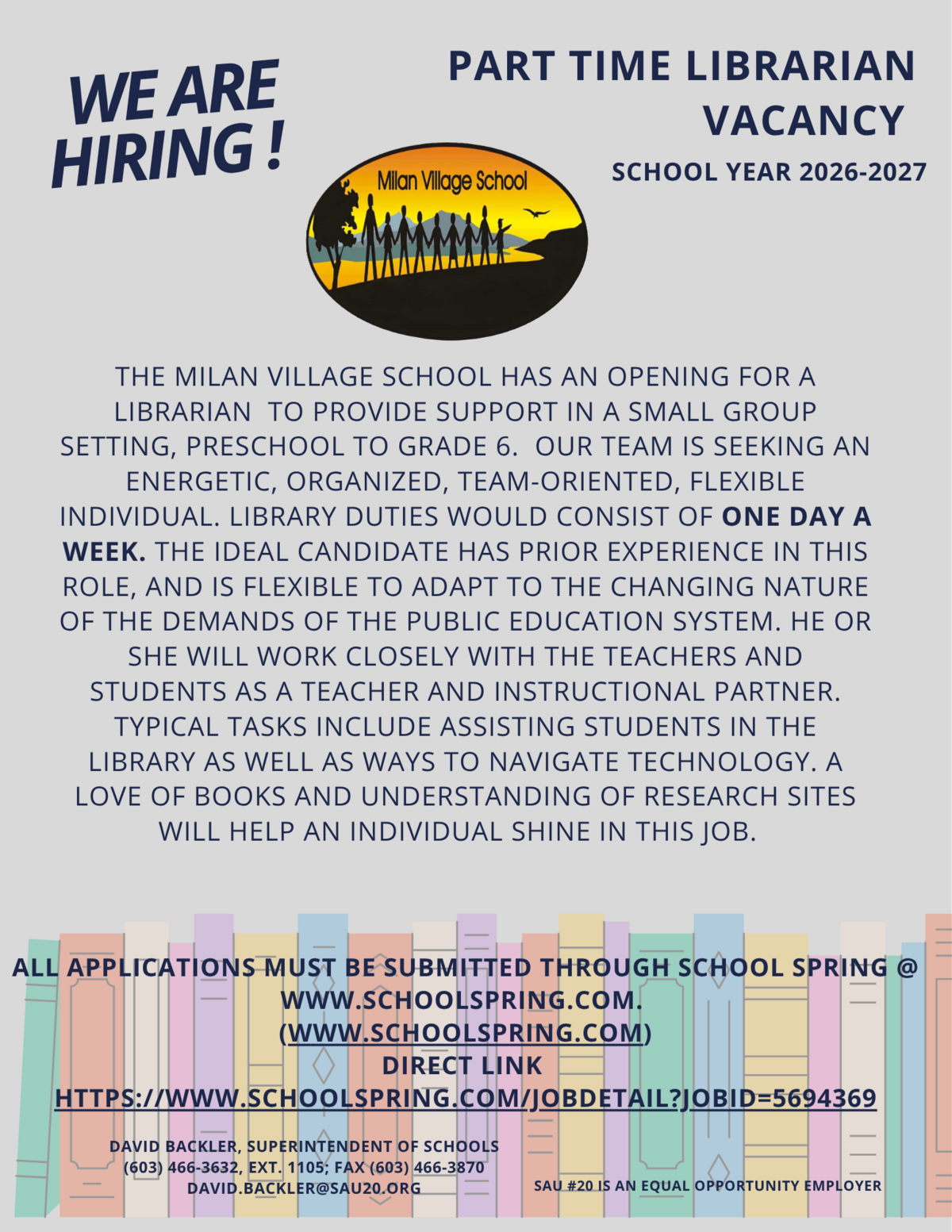 Now hiring 