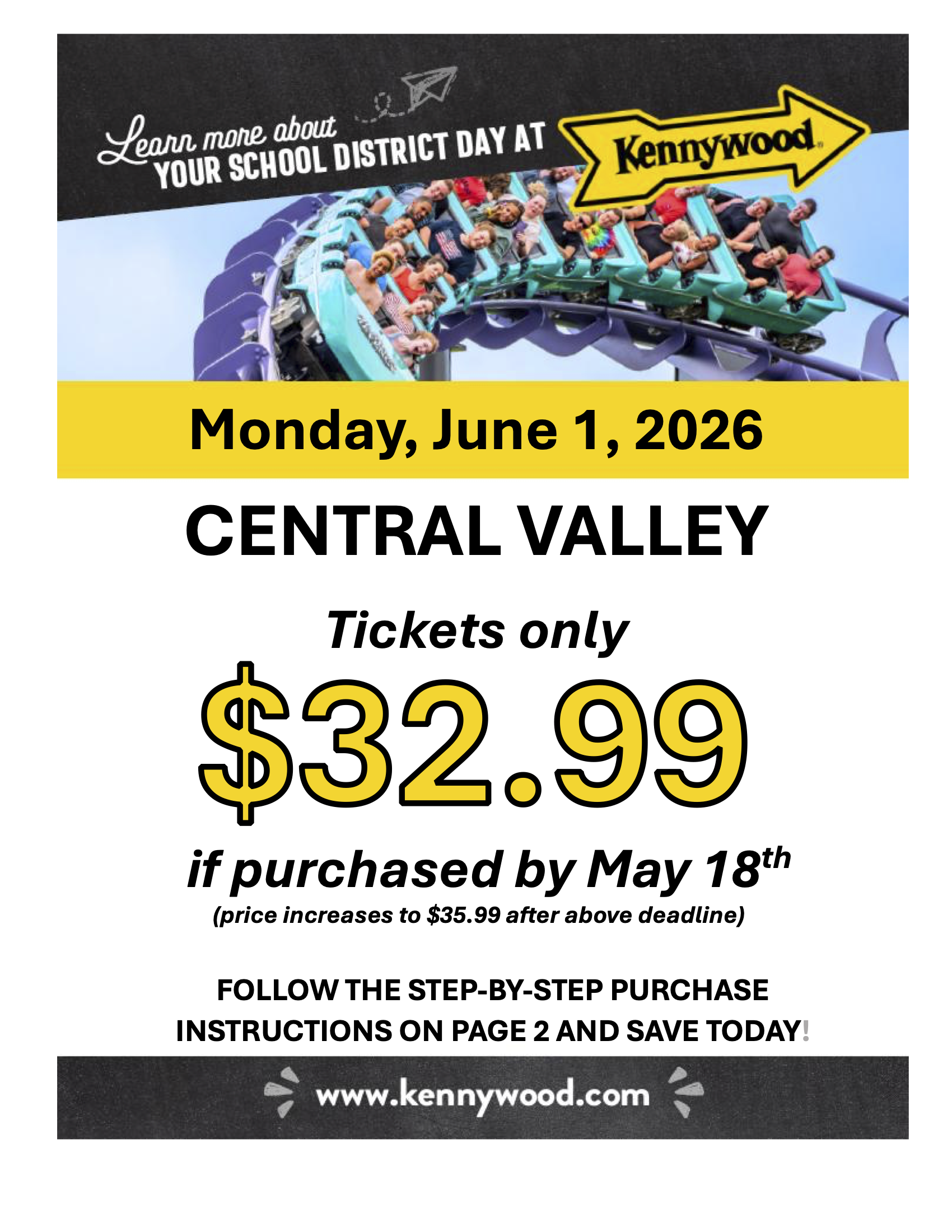 2026 School Picnic Kennywood Tickets