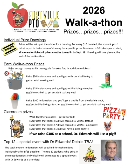 Walkathon Prizes