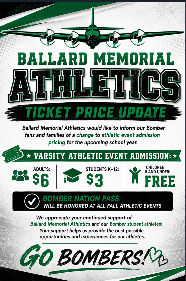 Ballard Memorial Ticket Pricing Update