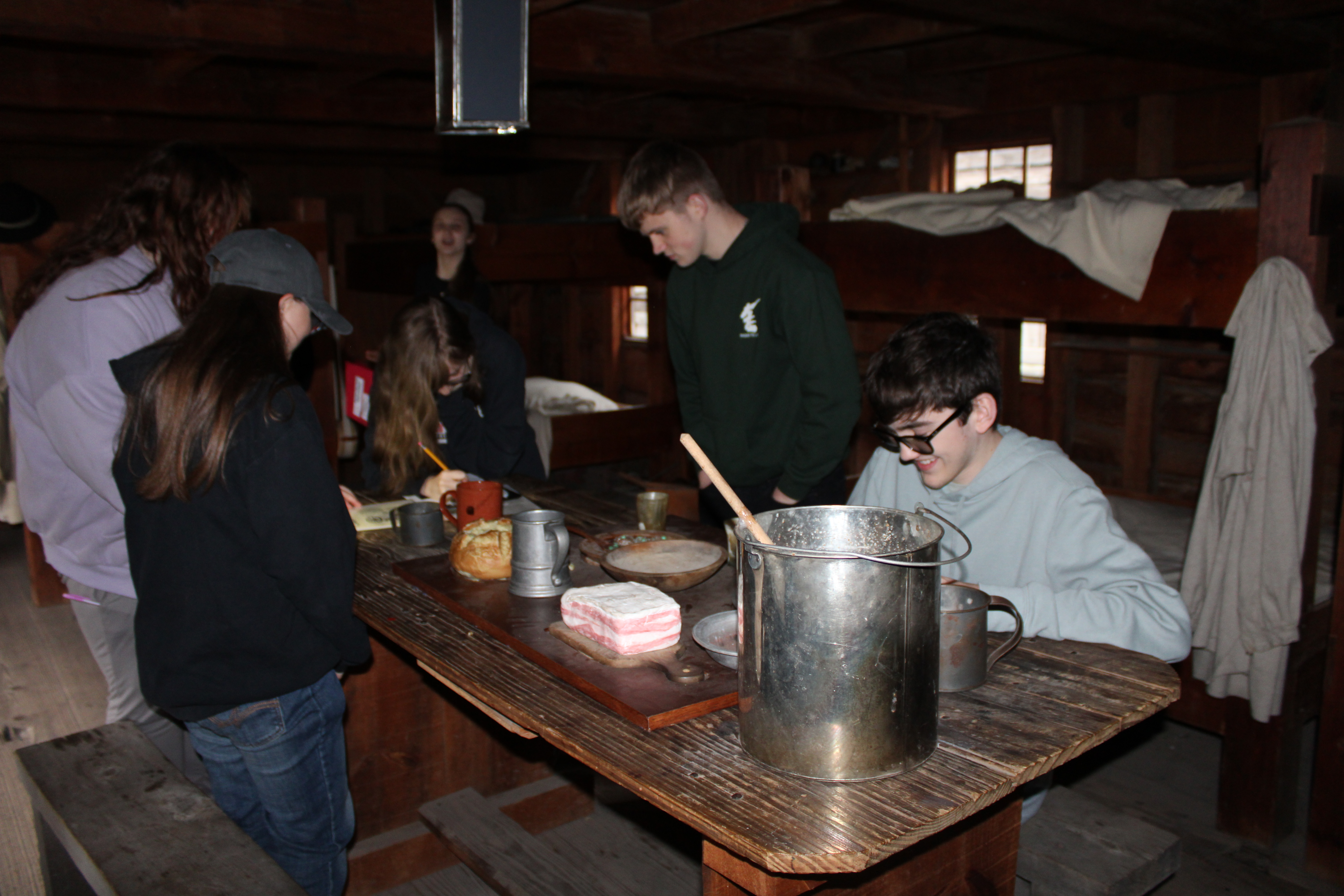 Students Participate in a Demonstration at the Fort Stanwix Site