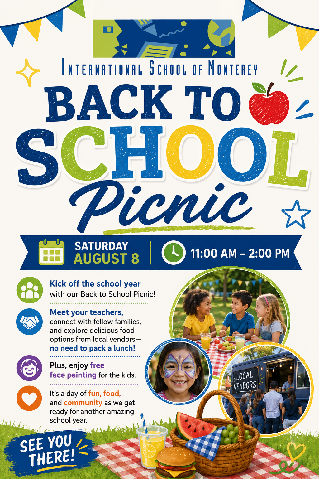 Save the Date - Back to School Picnic - August 8th, 11:00AM to 2:00PM