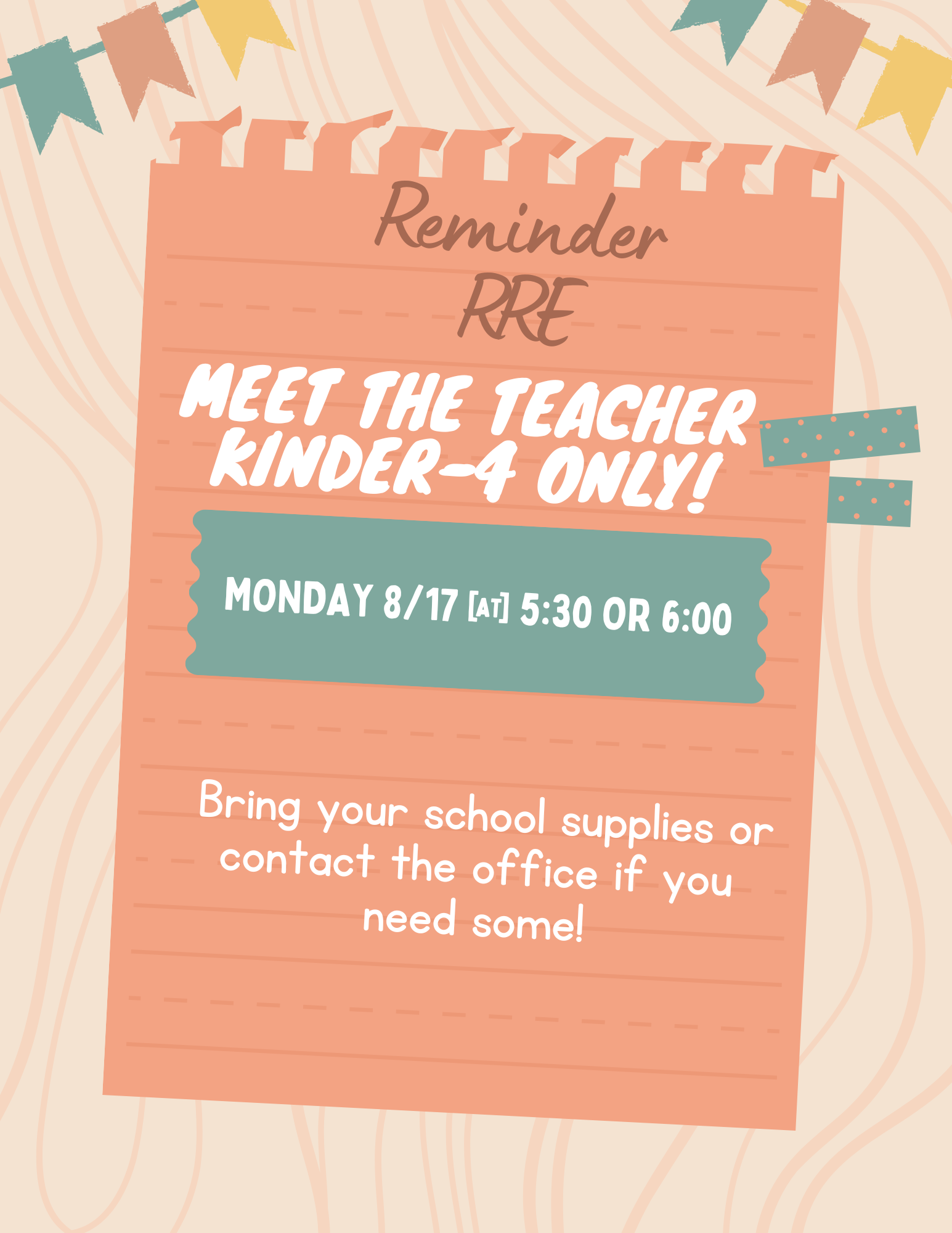 Parent Newsletter for the week of 8/19-8/21