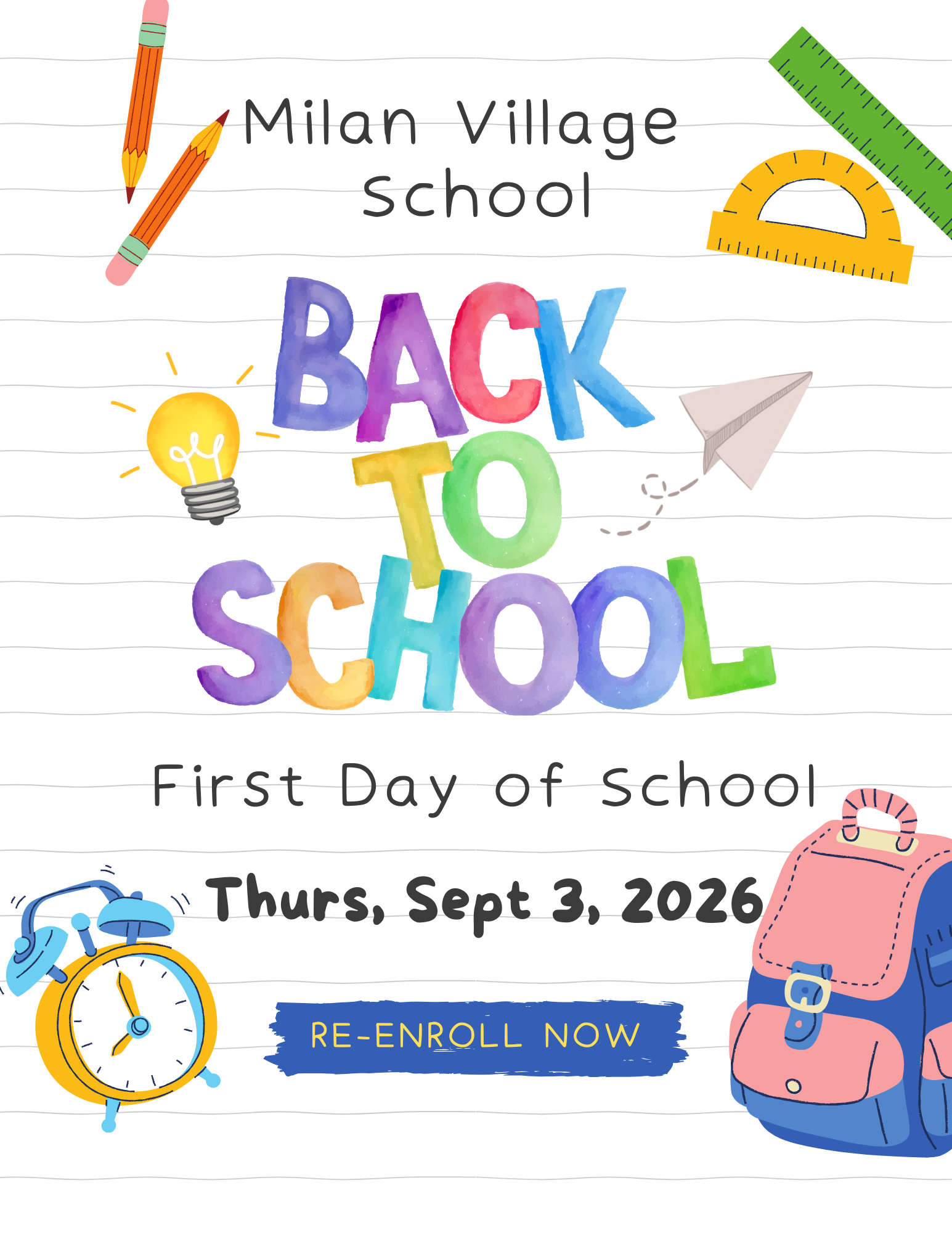 First Day of School