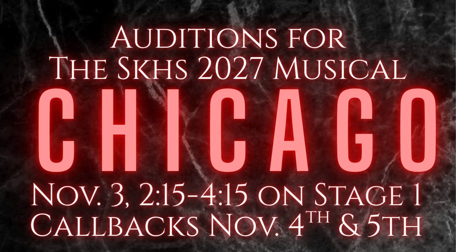 SKHS - Chicago Auditions