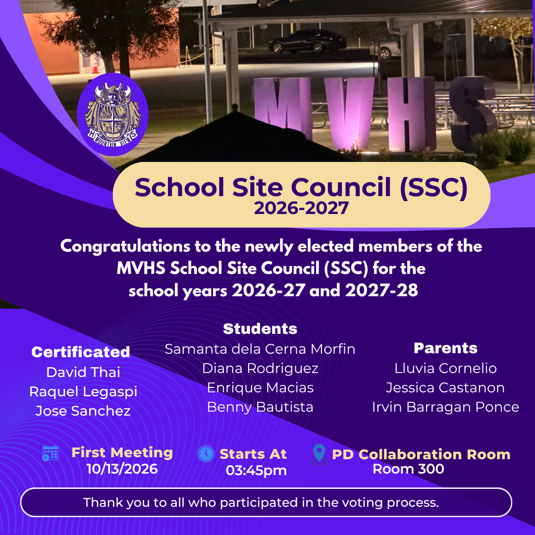 School Site Council (SSC) 2026-2028