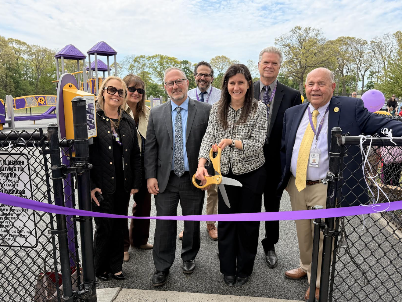 Wing Elementary Students Celebrate Grand Opening of New Playground