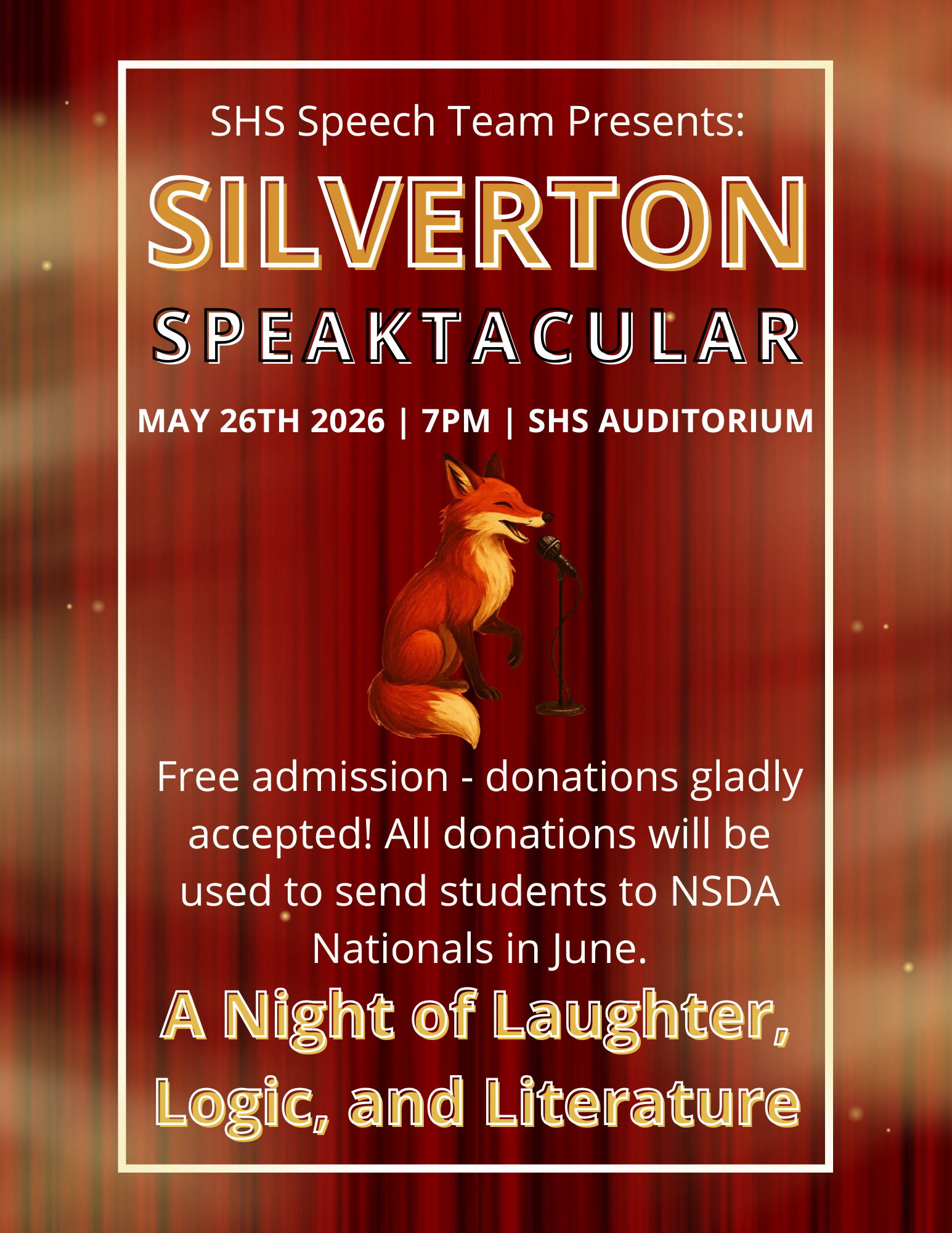 Join Us:  SPEAKTACULAR 